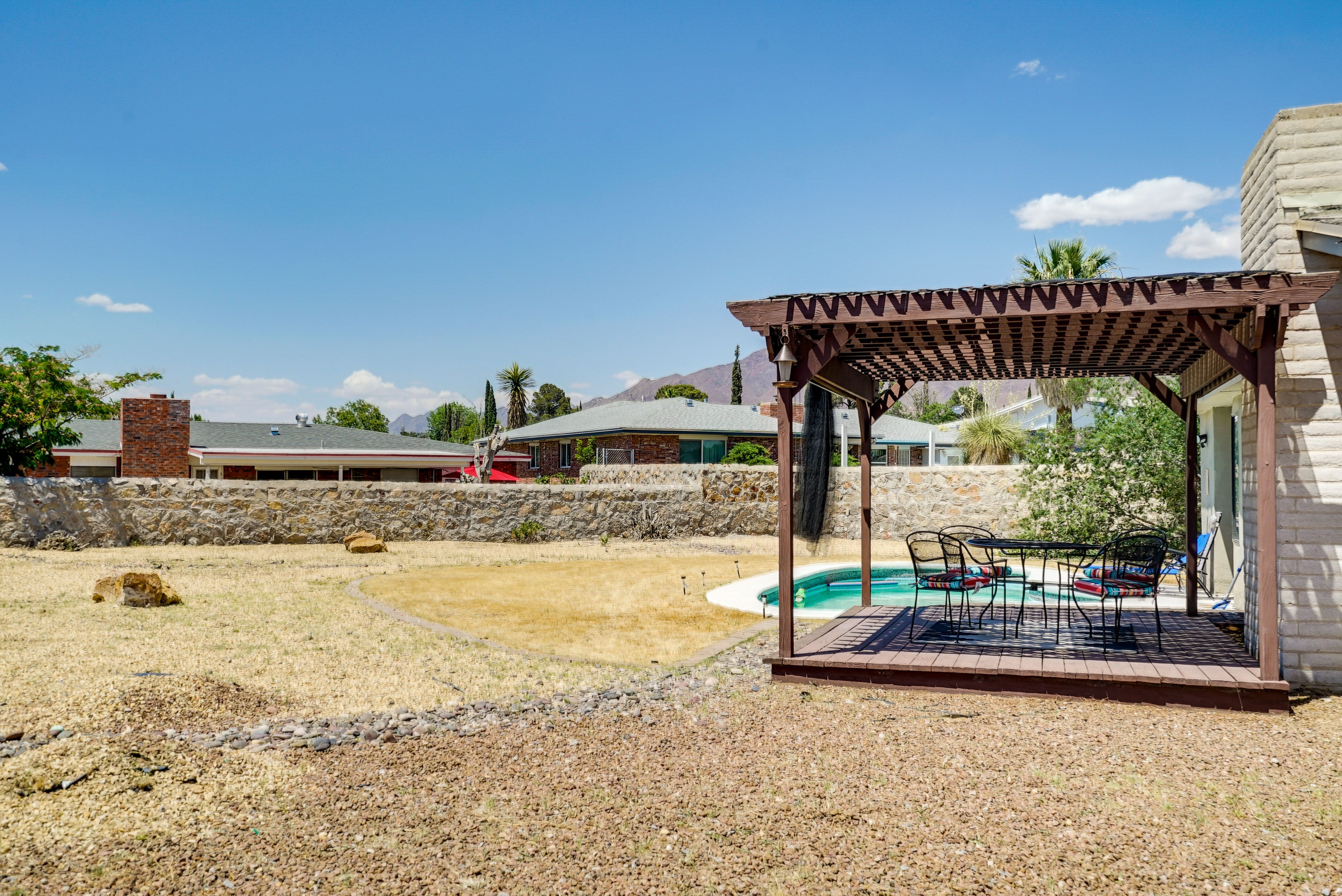 Private Yard | Mountain Views