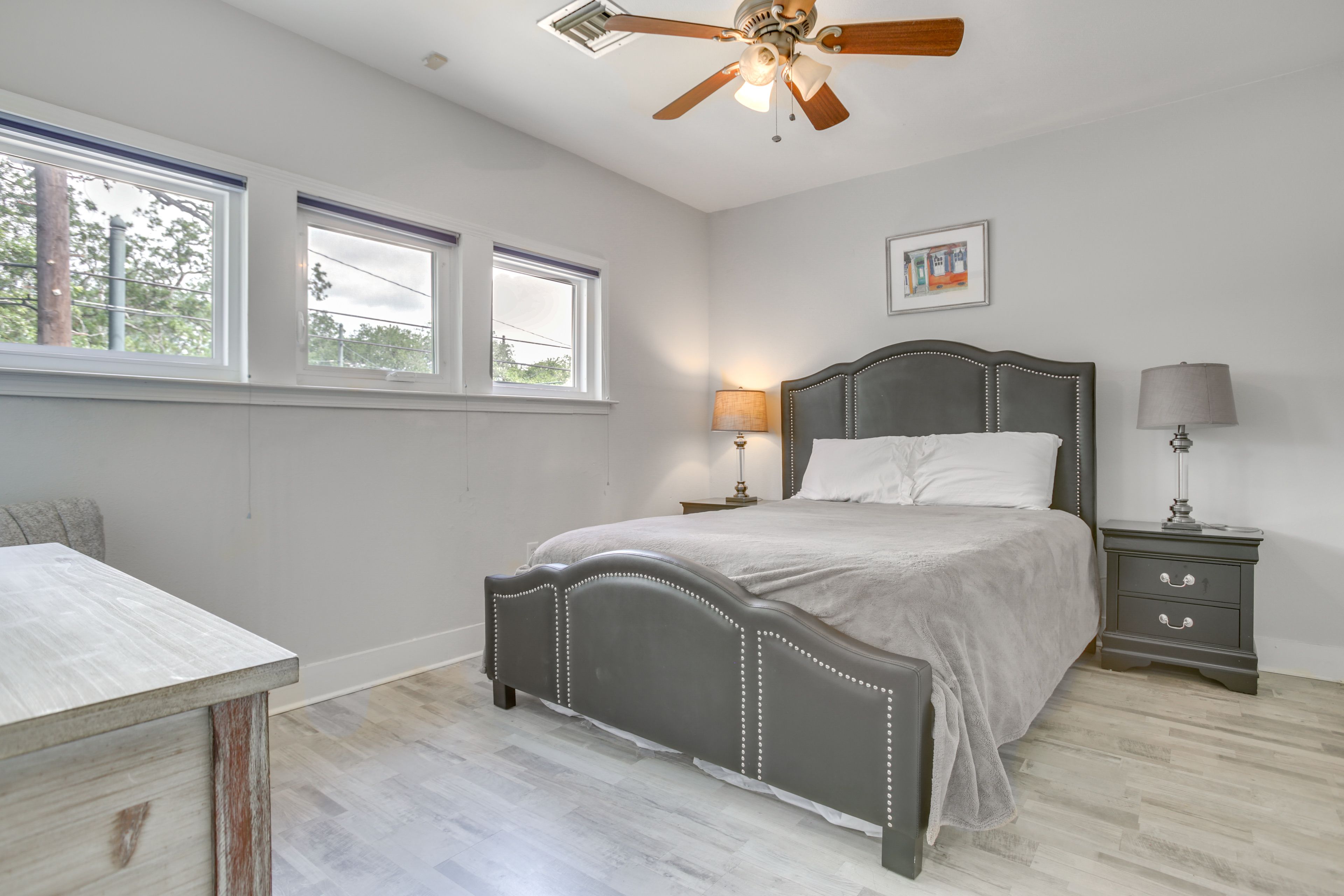 Bedroom 2 | 2nd Floor | Queen Bed | Linens Provided | Ceiling Fans