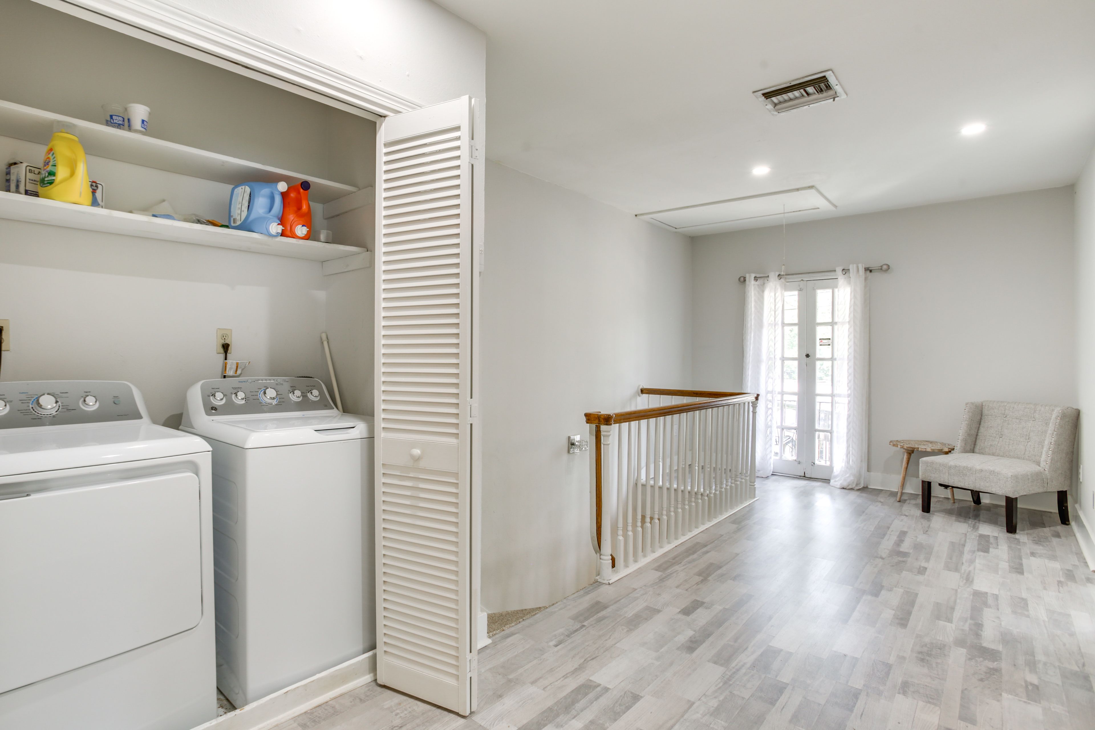 Laundry Area | 2nd Floor | Washer/Dryer | Hangers | Trash Bags/Paper Towels