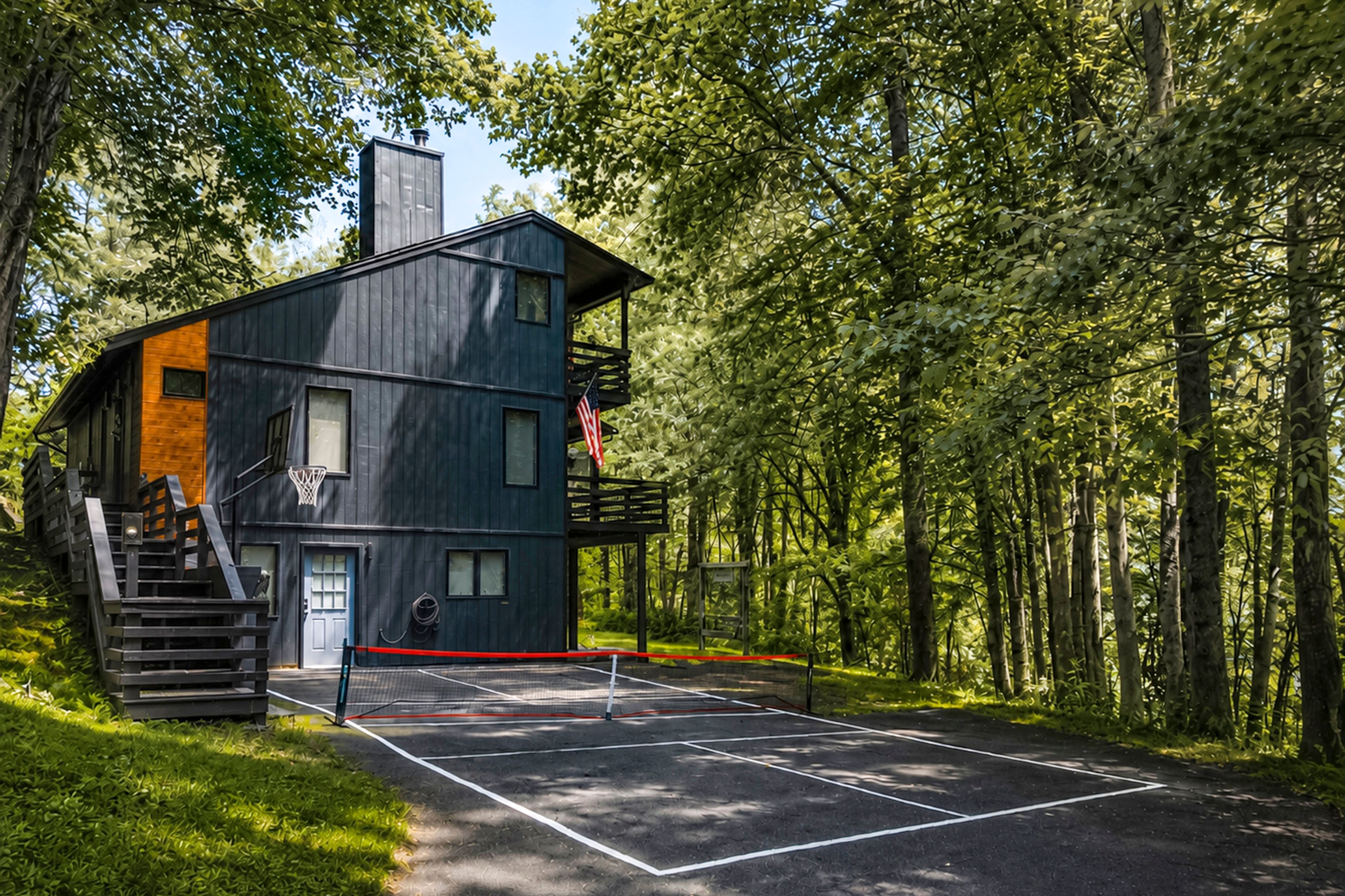 Home Exterior | Pickleball Court