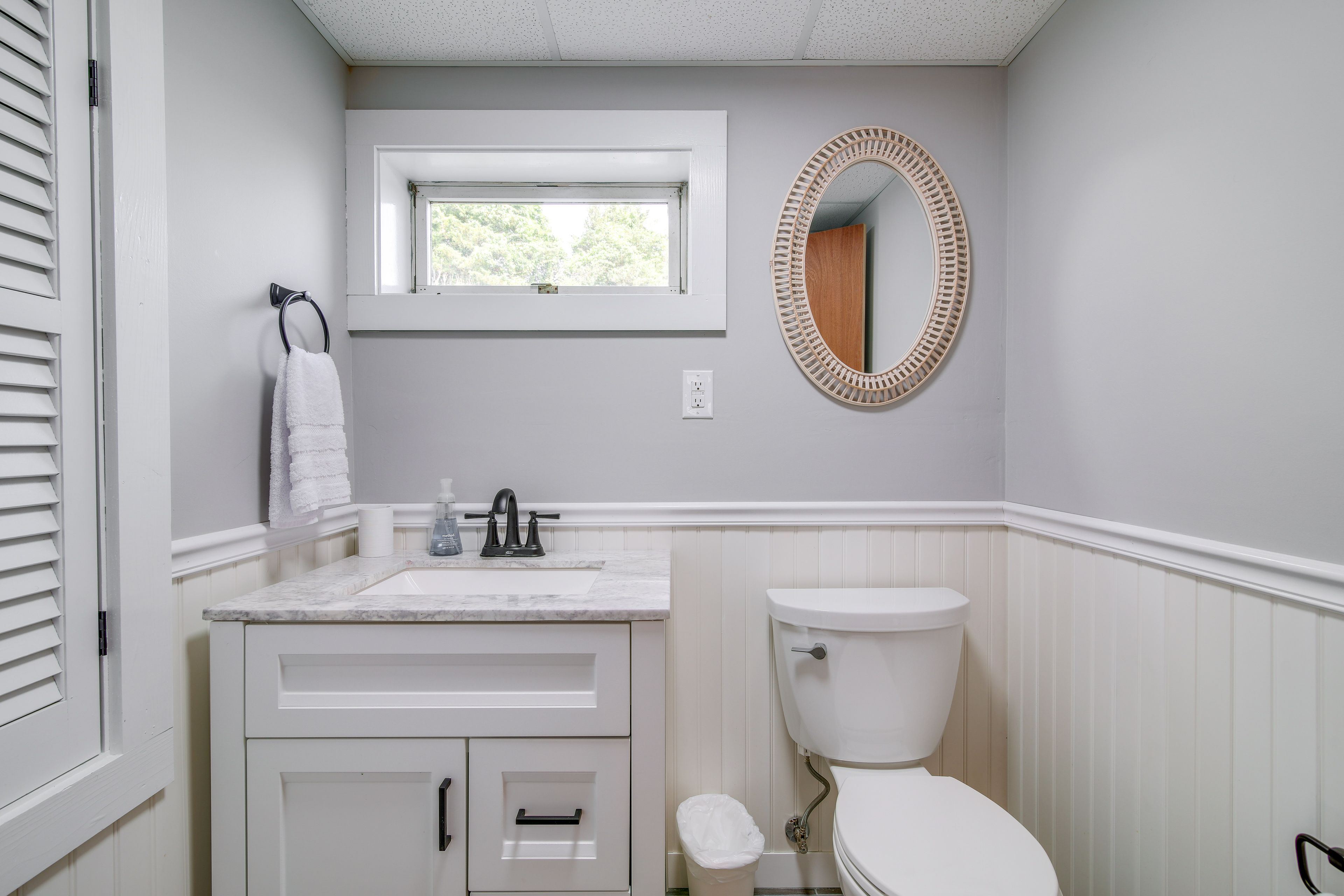 Half Bathroom | Basement Floor | Hair Dryer