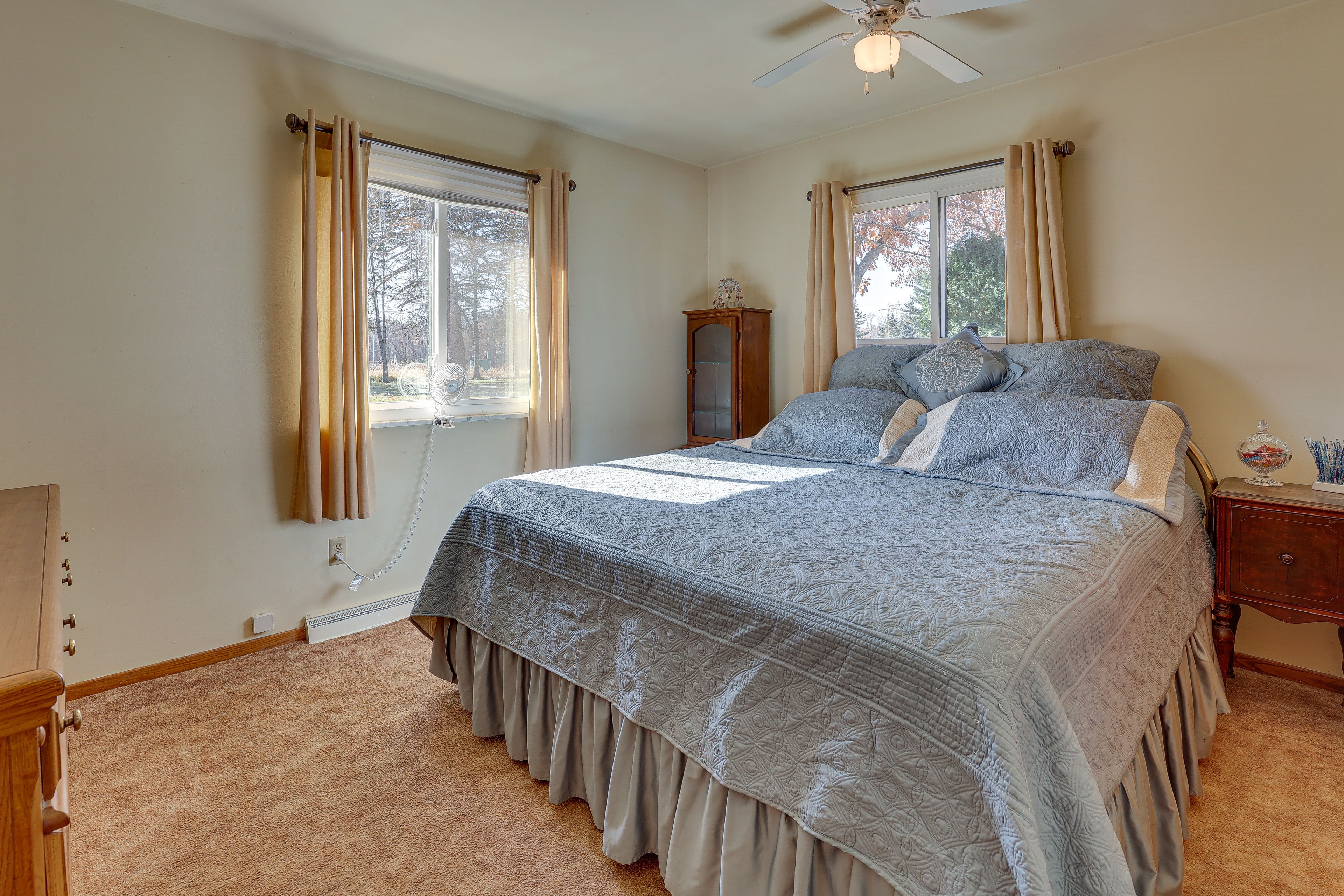 Bedroom 1 | King Bed | Linens Provided | Flat-Screen TV