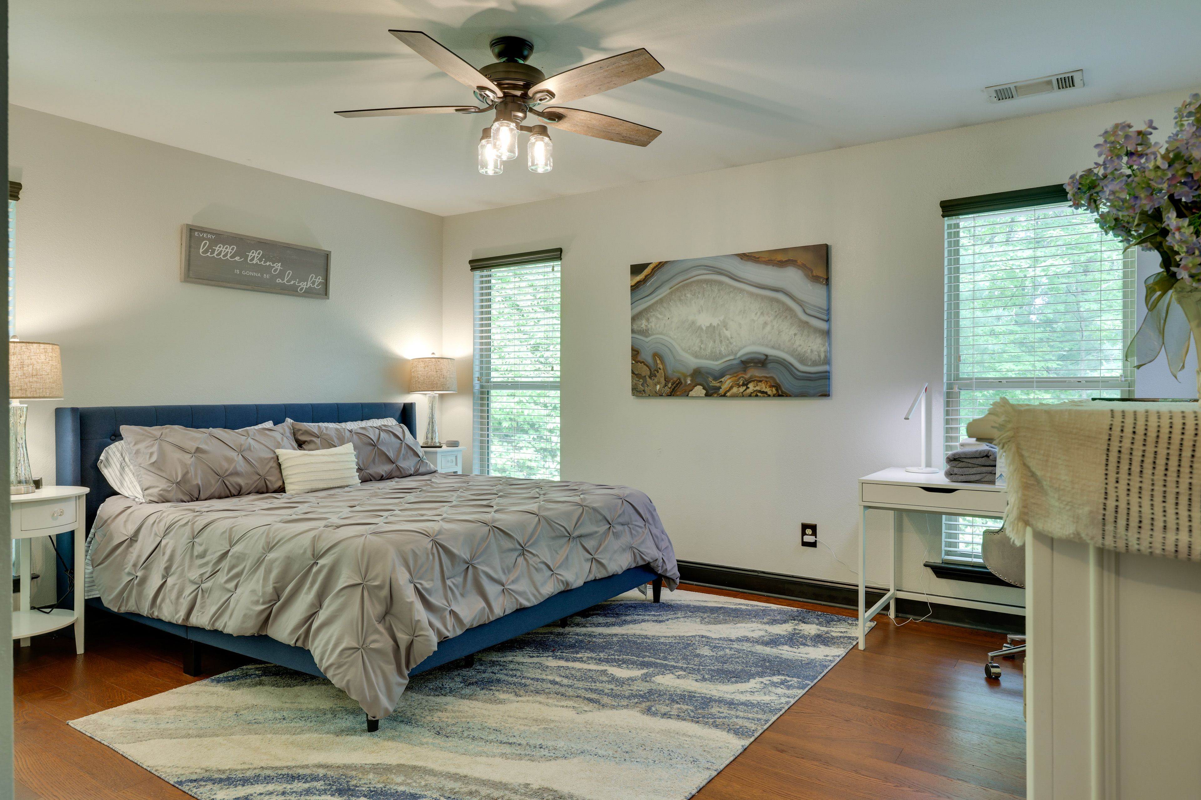 Bedroom 2 | King Bed | Home Office Space