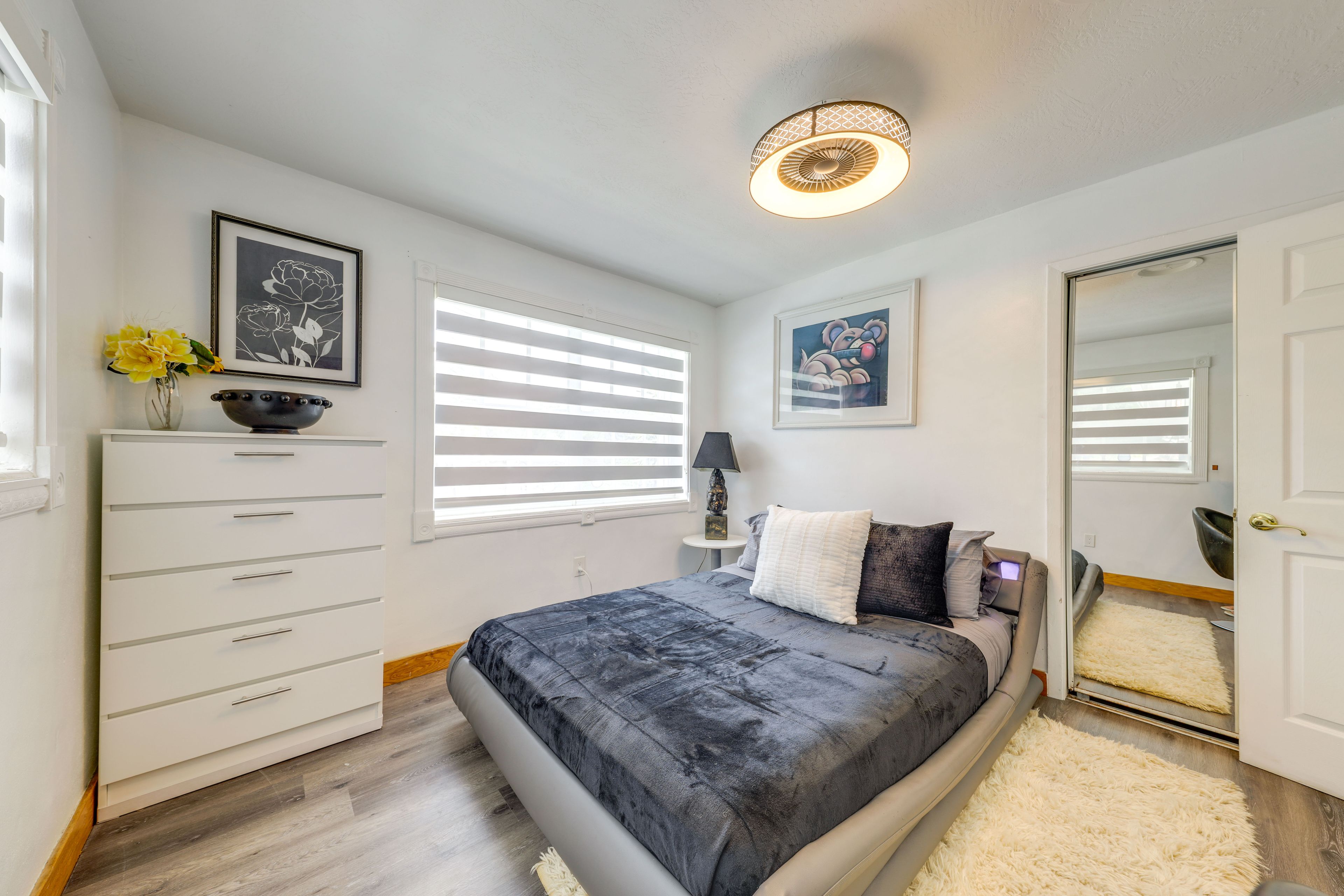 Bedroom 2 | Queen Bed | Workstation | Smart TV