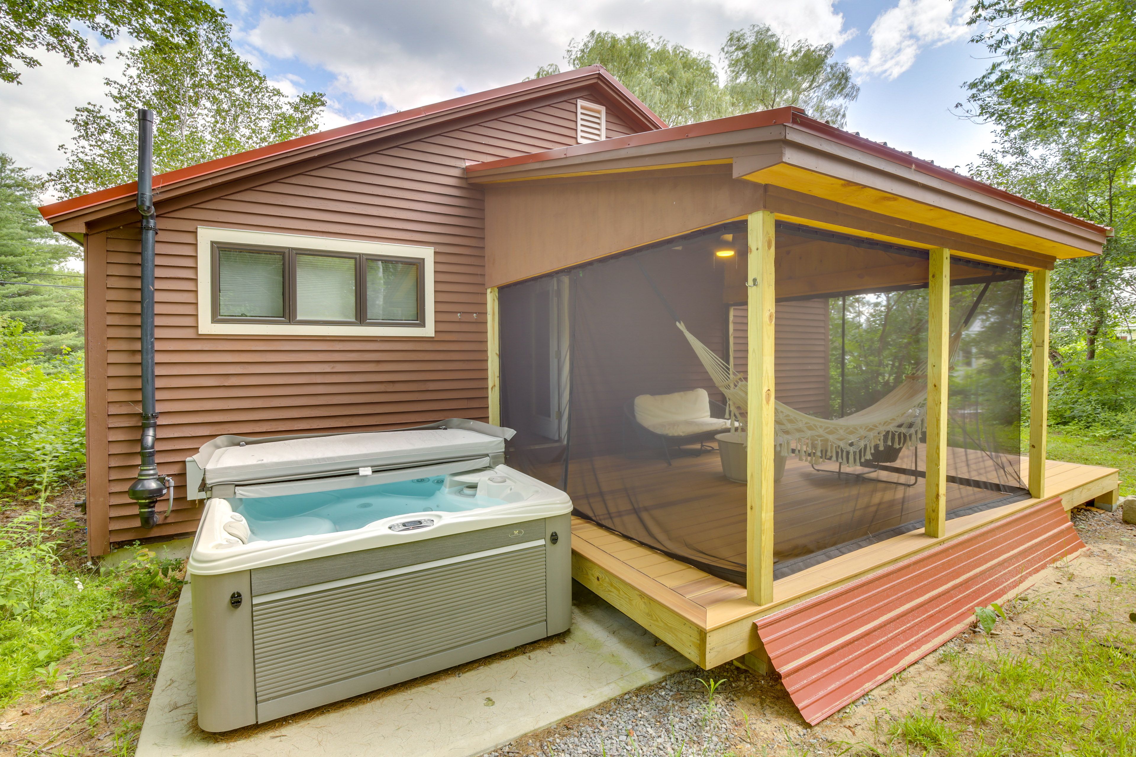 Cabin Exterior | Private Saltwater Hot Tub