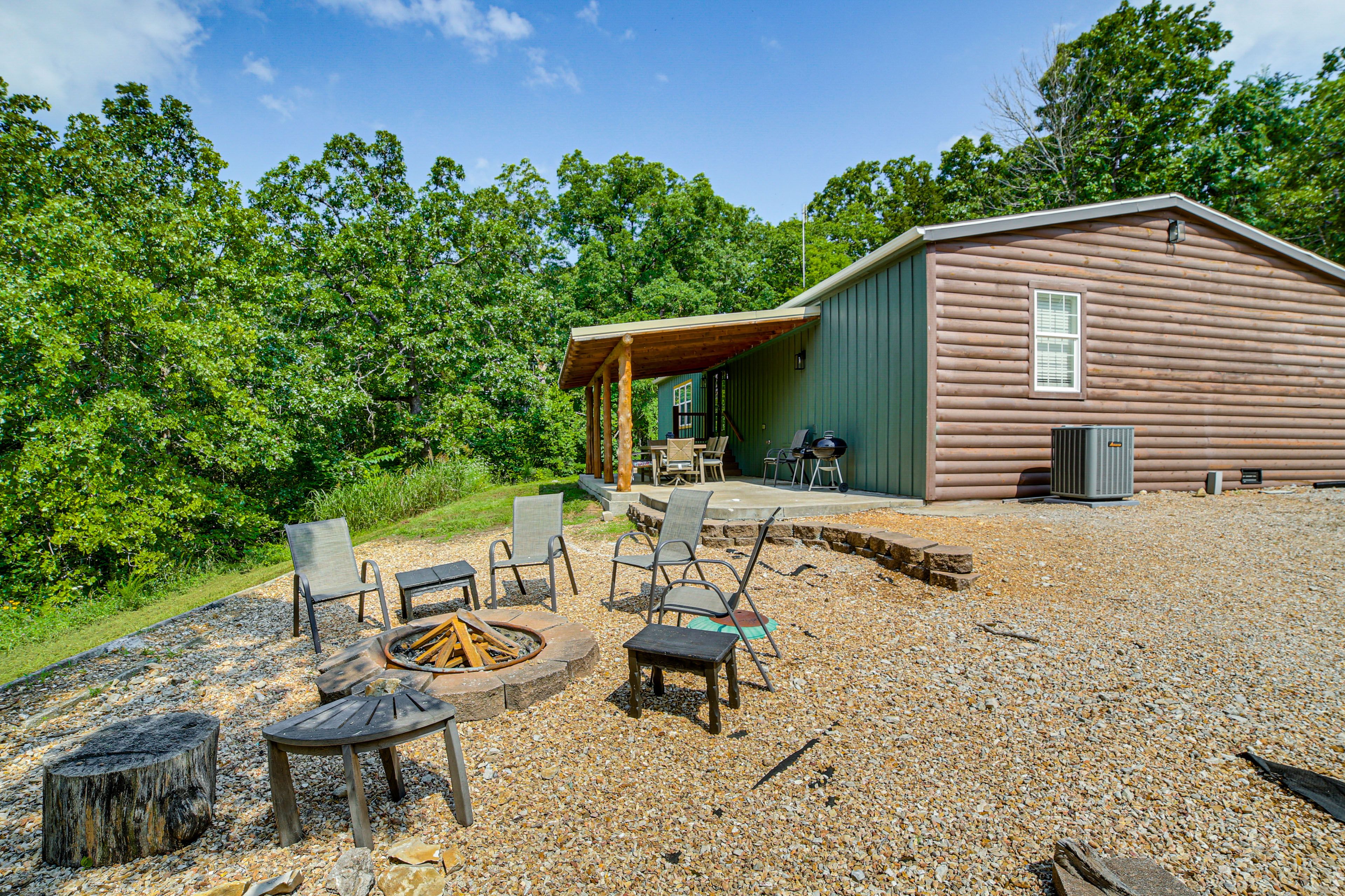 Yard | Fire Pit | Lake Views
