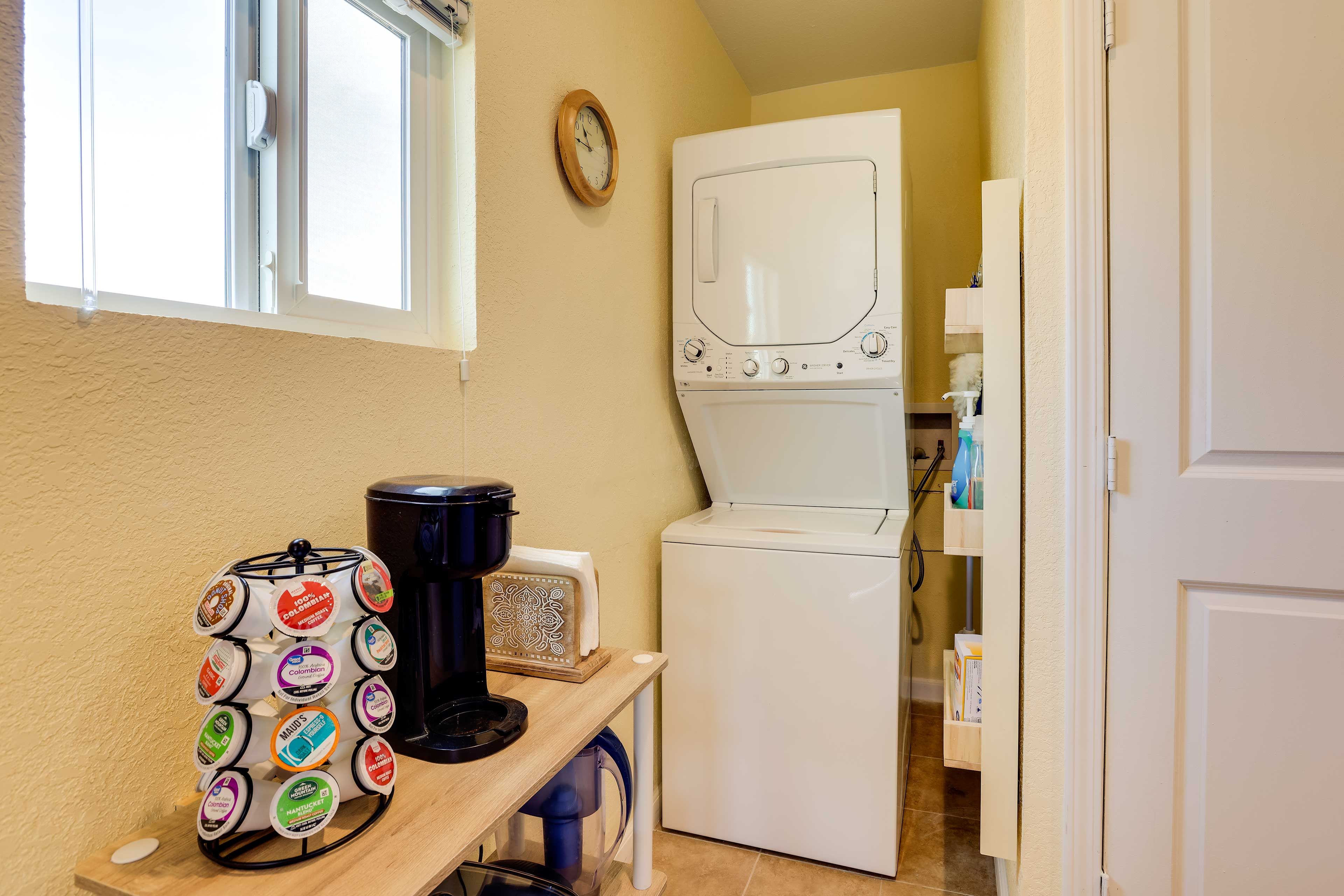In-Unit Laundry | Laundry Detergent Provided