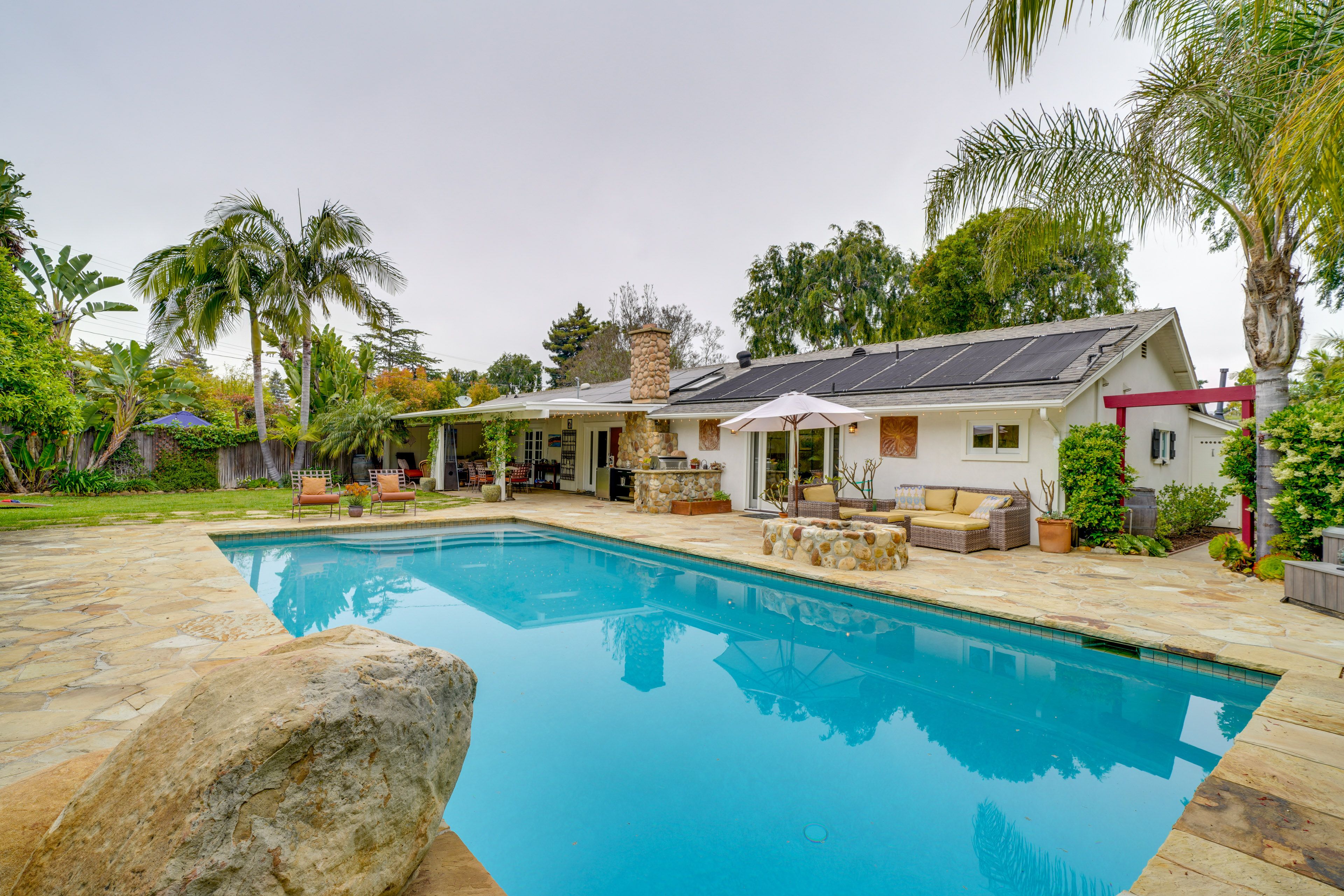 Santa Barbara Vacation Rental | 3BR | 2BA | Half Step Required to Access