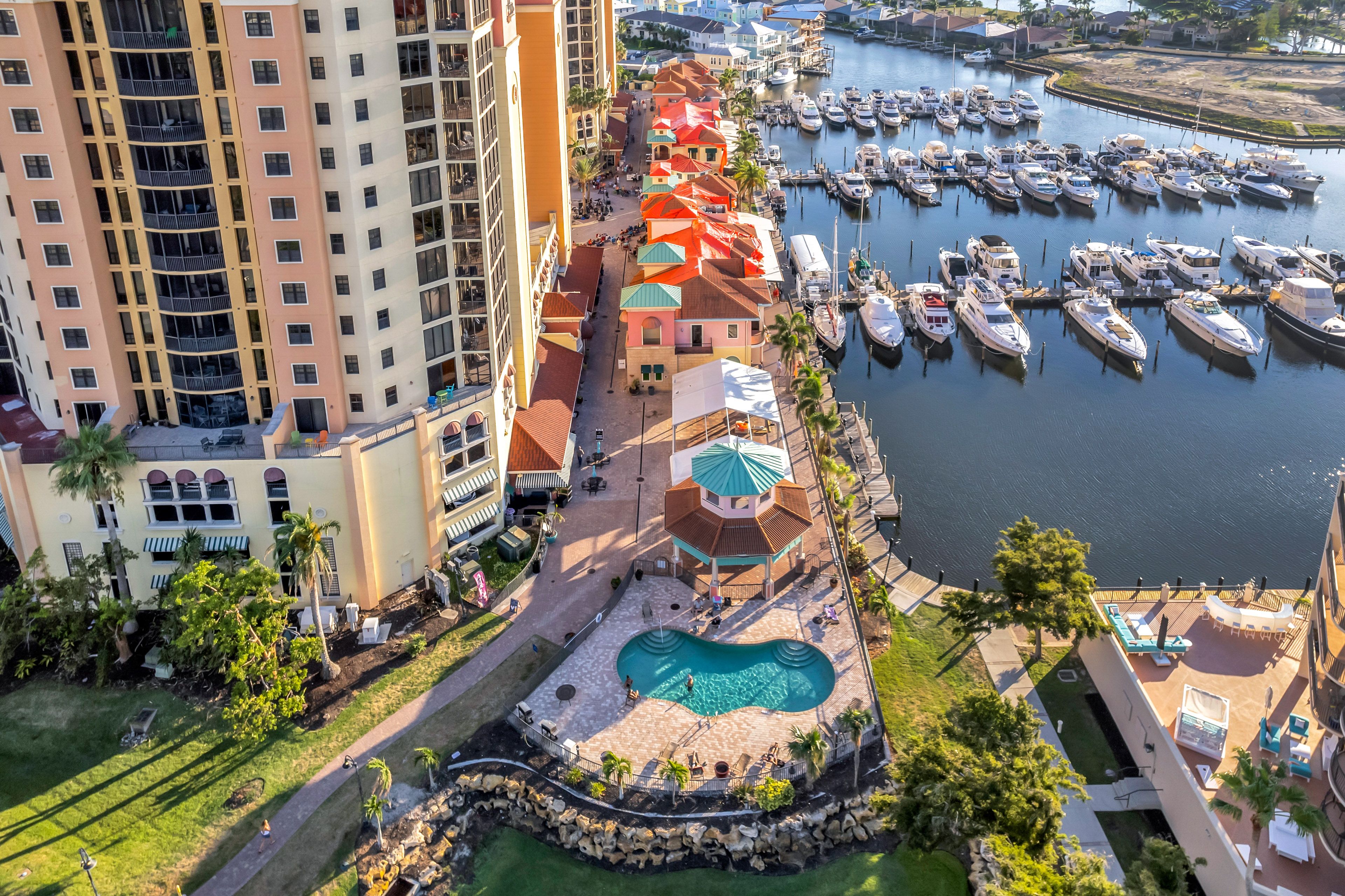 Aerial View | Community Pool | Marina