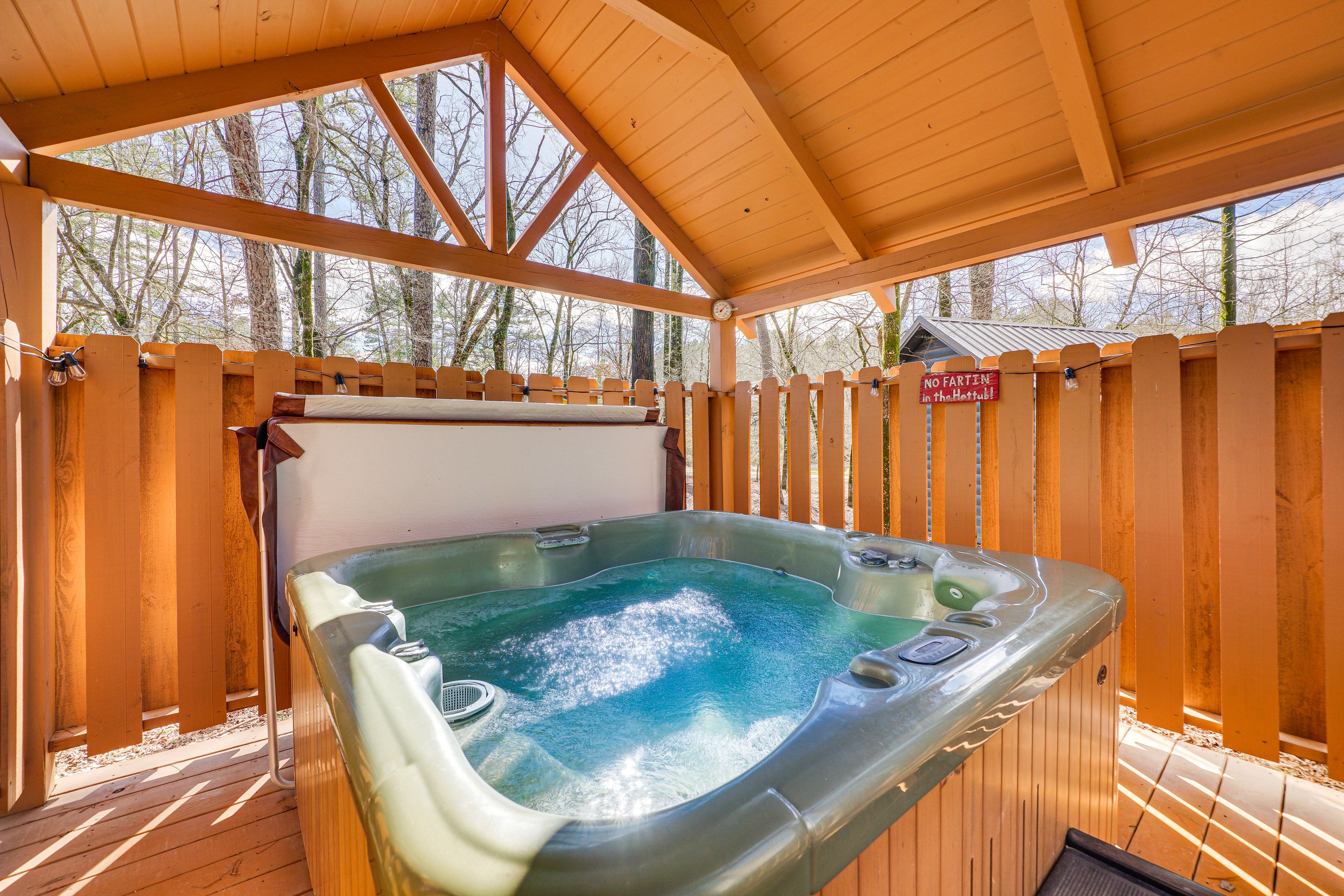 Exterior | Covered Deck | Private Hot Tub