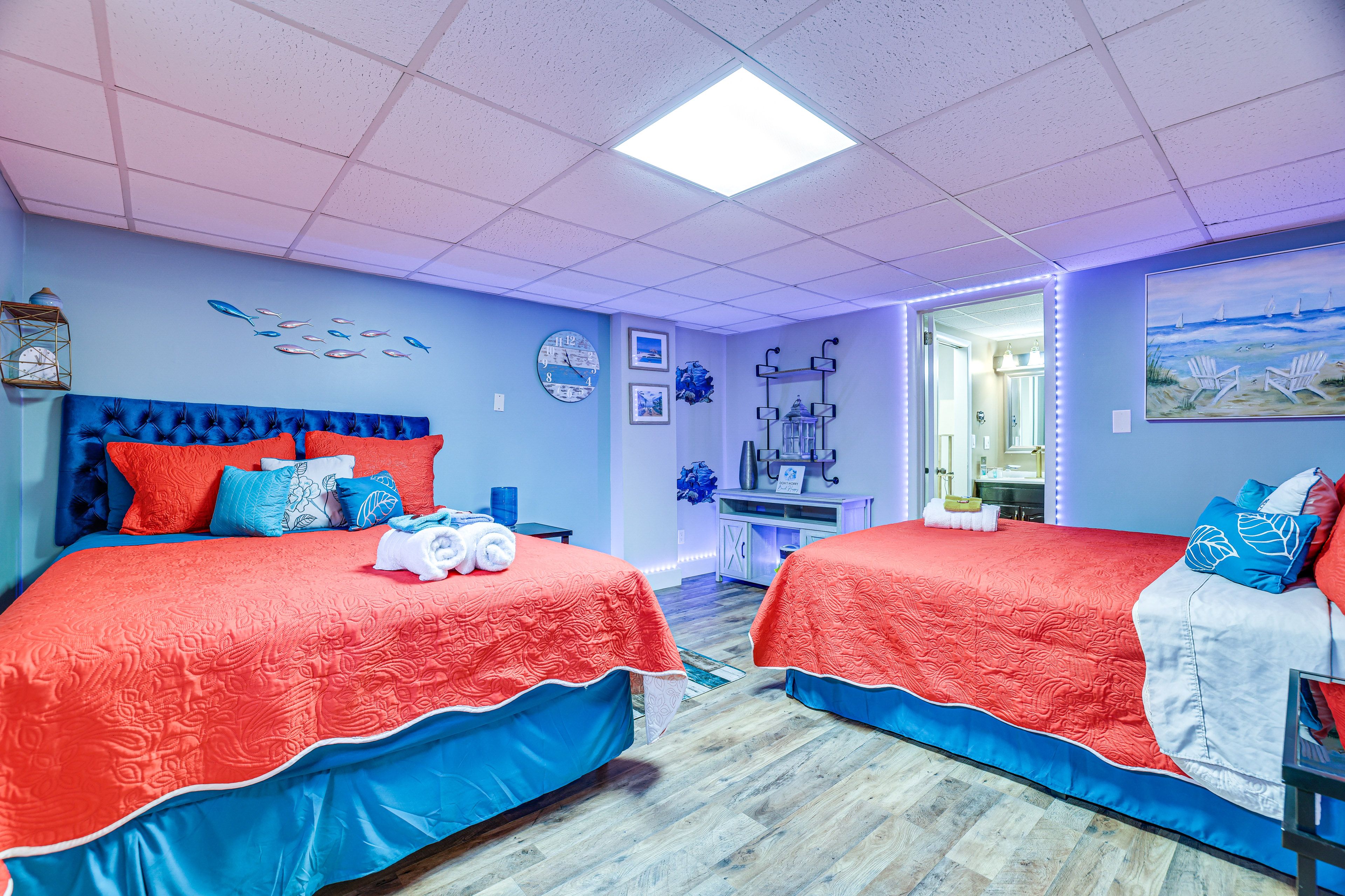 Bedroom 1 | 2 Queen Beds | Linens Provided