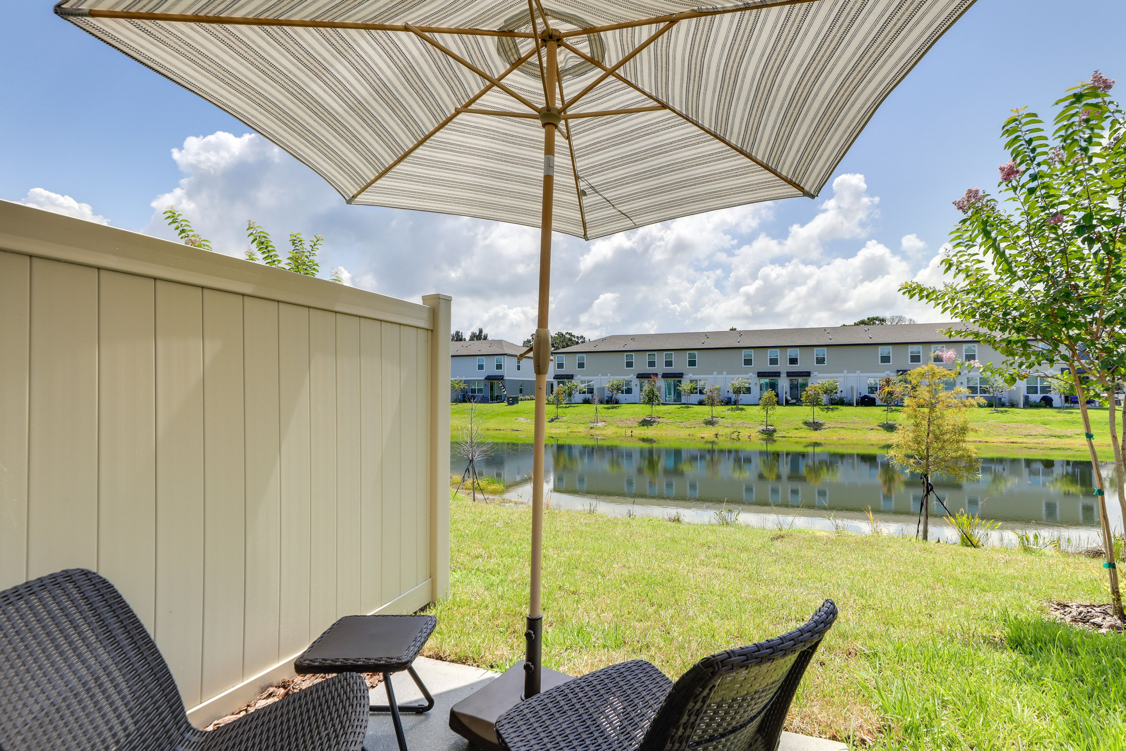 Private Patio | 2 Exterior Security Cameras