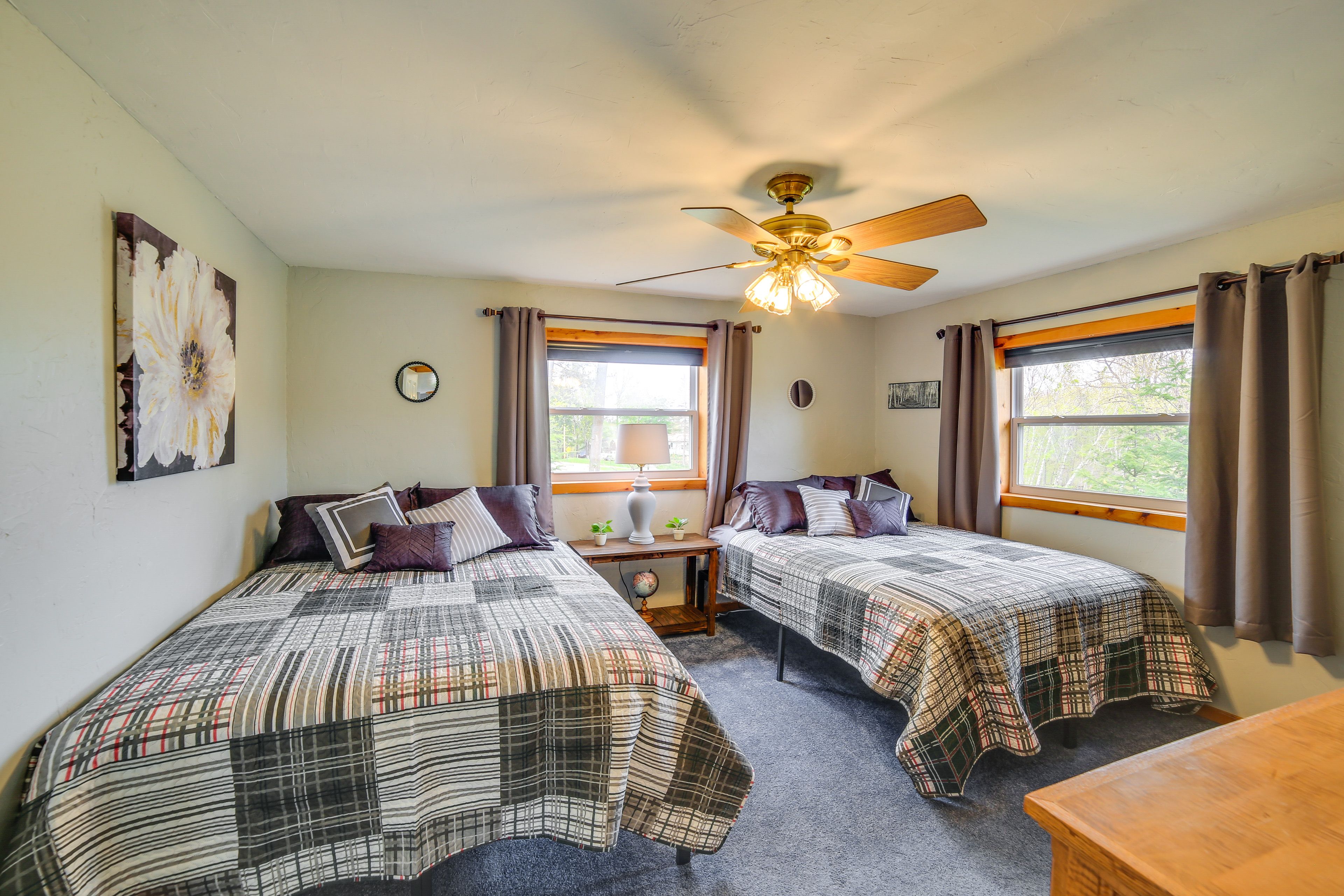 Bedroom 2 | 2 Queen Beds | Ceiling Fan