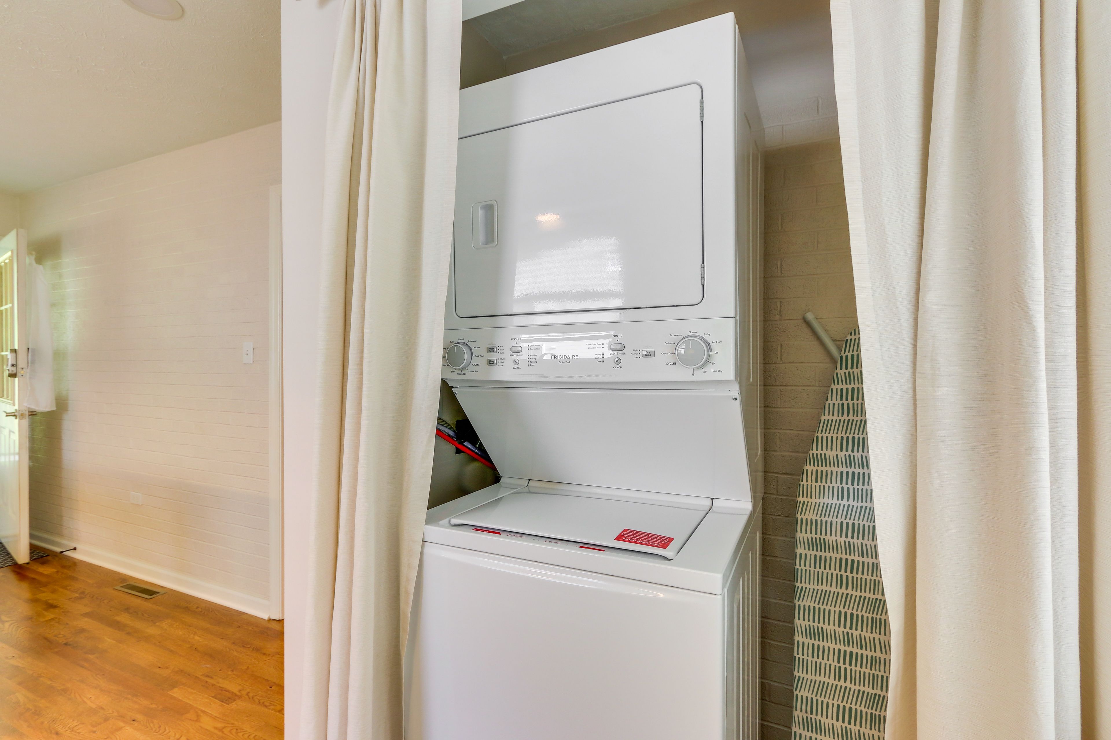 Laundry Closet | Main Level | Stackable Washer + Dryer
