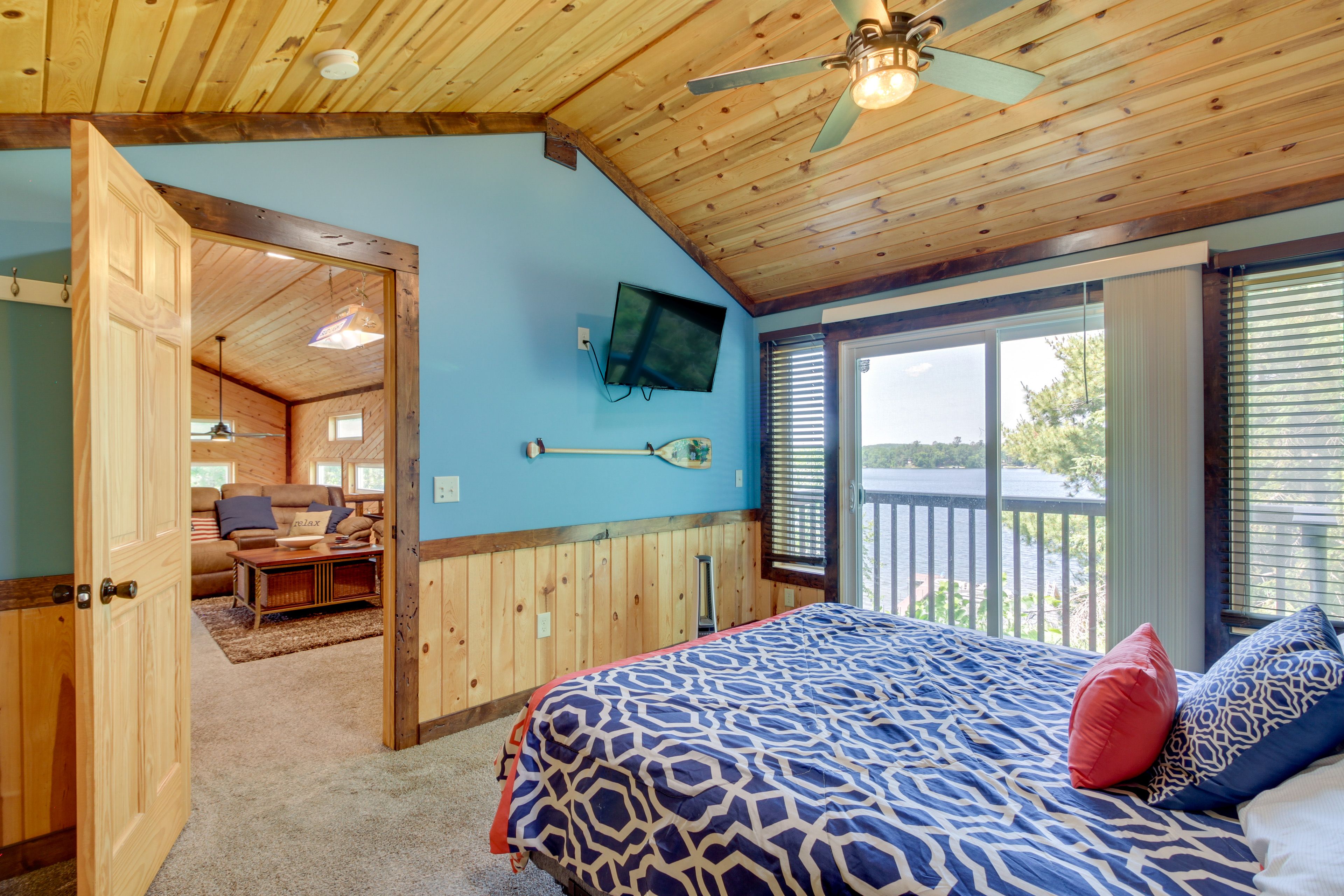 Bedroom 1 | King Bed | Smart TV | Private Balcony Access
