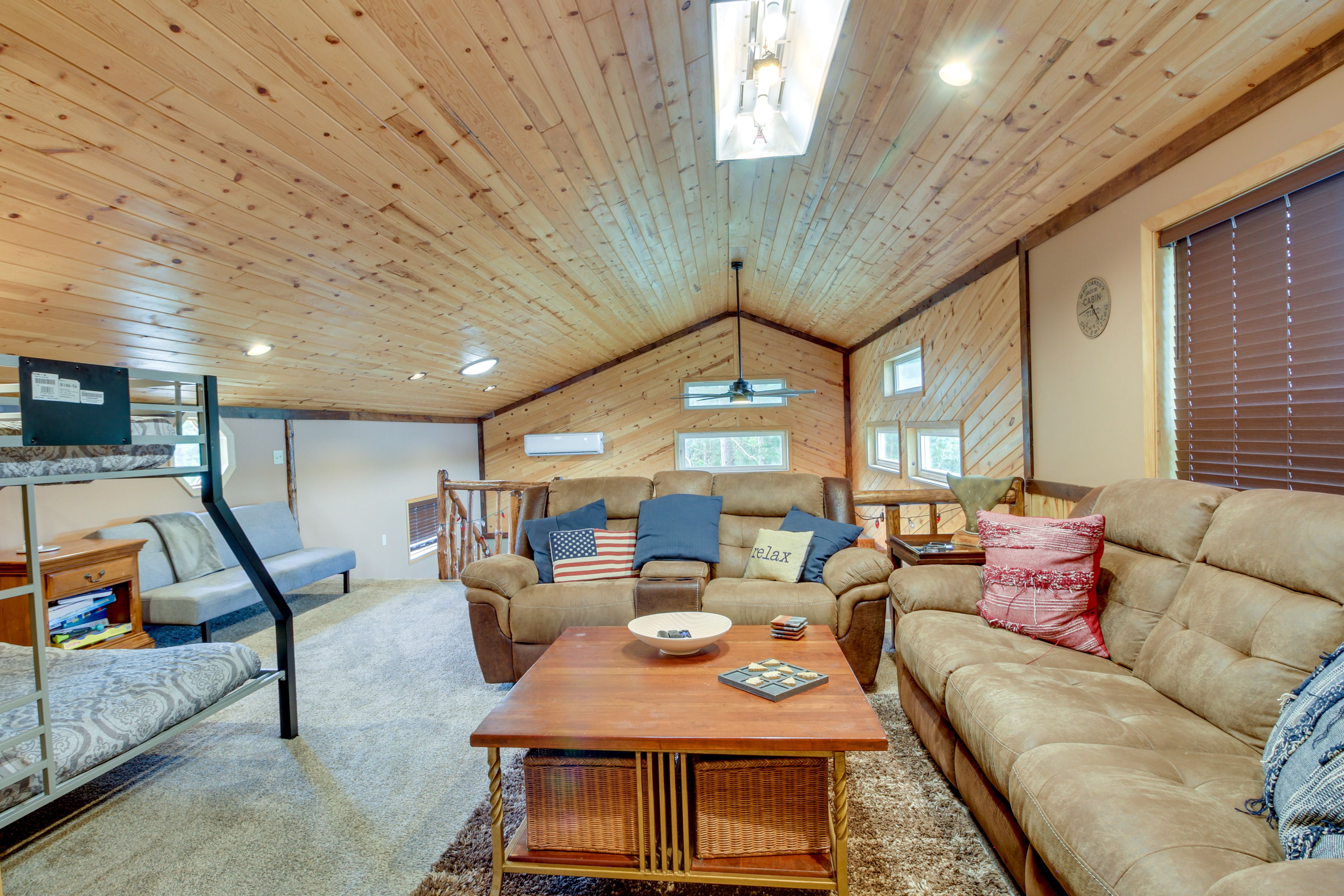 Living Room | Smart TV | Twin Futon | Twin/Full Bunk Bed