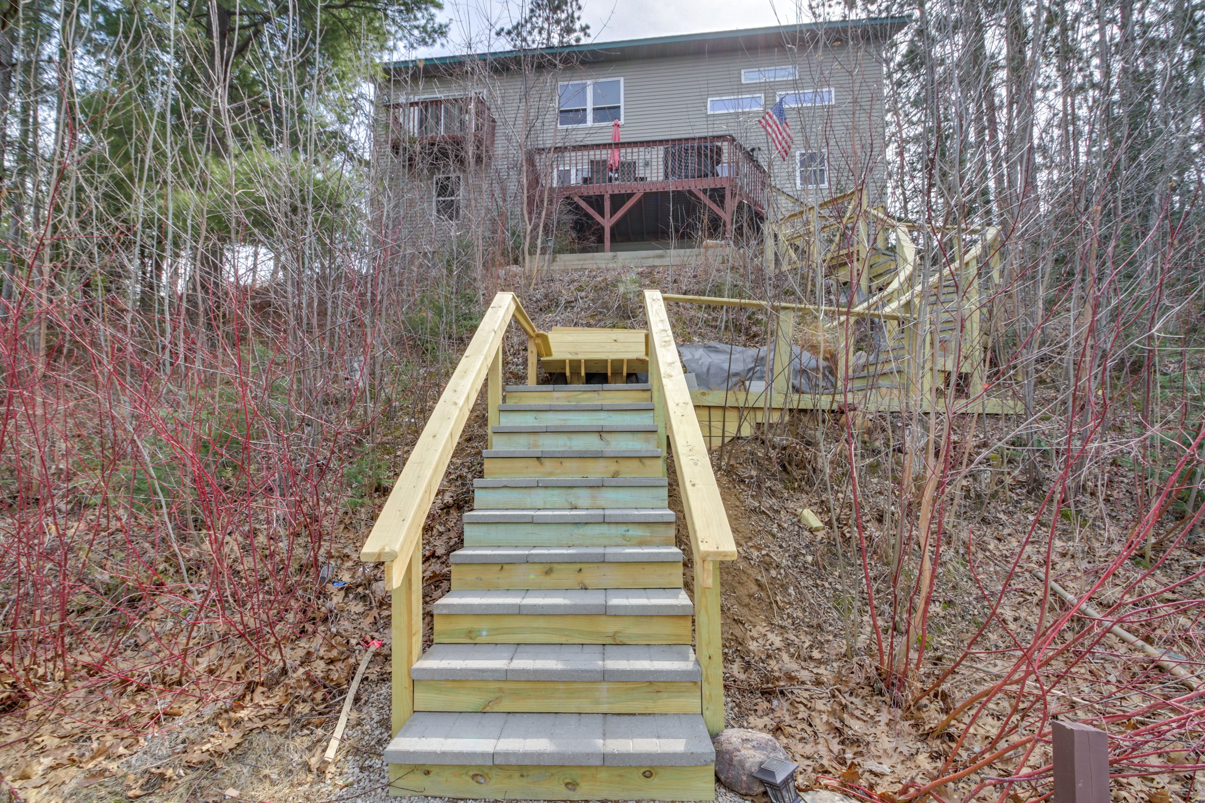 Stairs to Access Dock & Yard