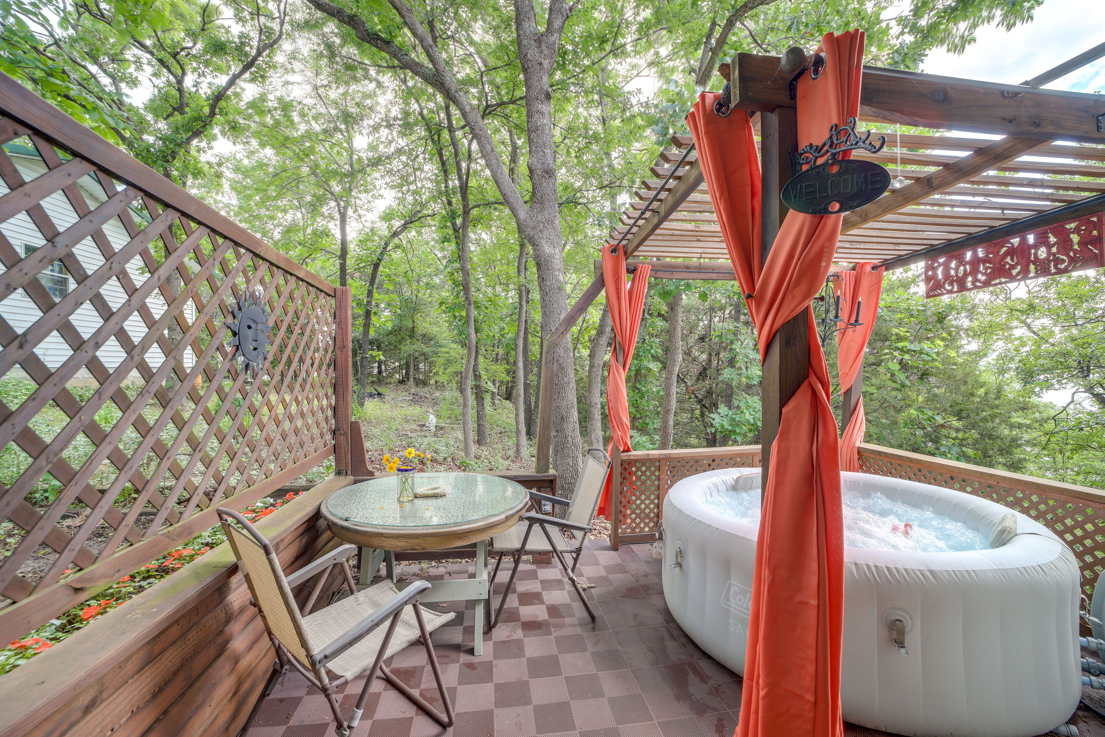 Patio | 4-Person Portable Hot Tub (Unavailable until September 1)