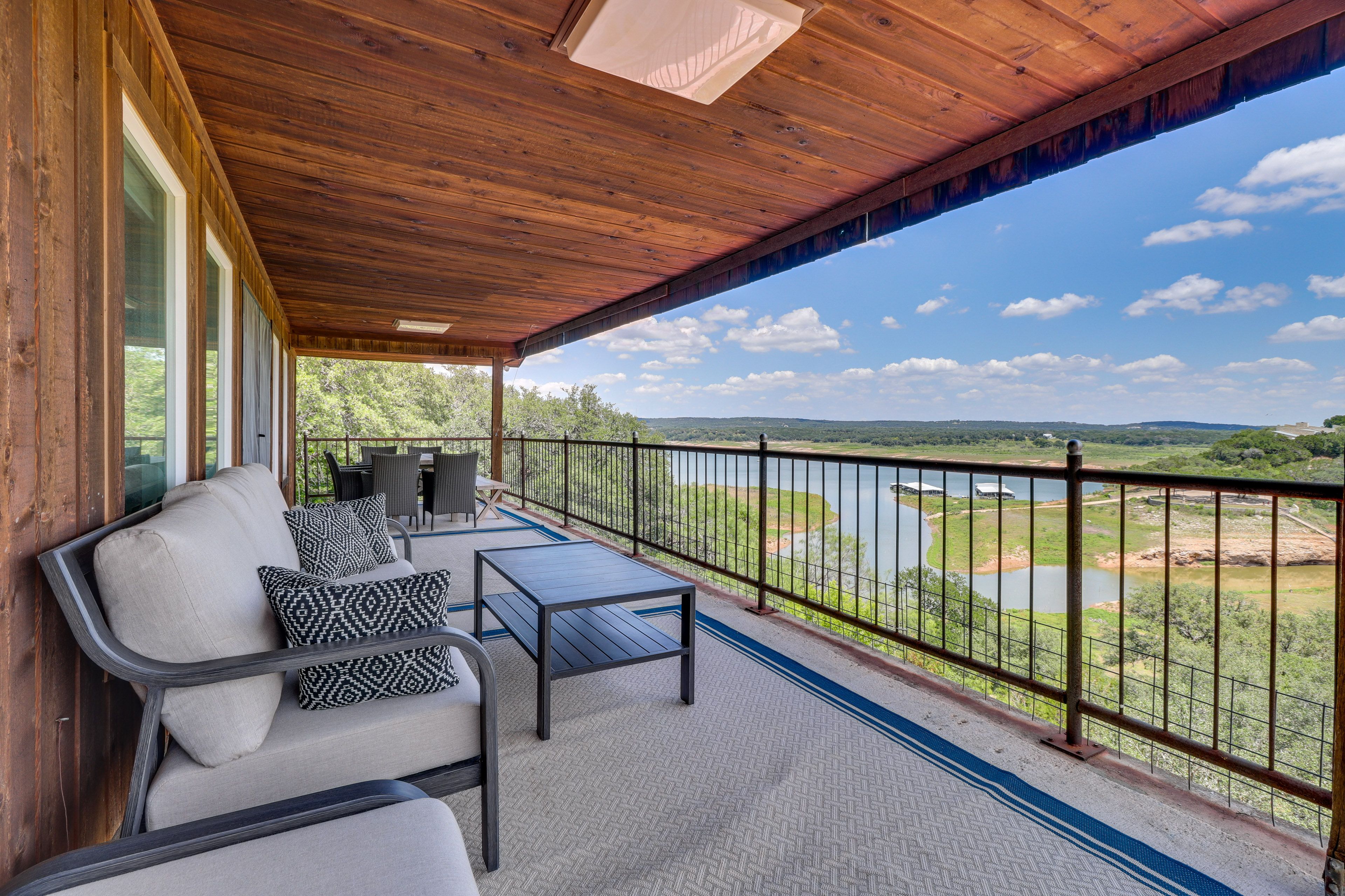 Wraparound Deck/Balcony | Outdoor Dining Area | Lake Views