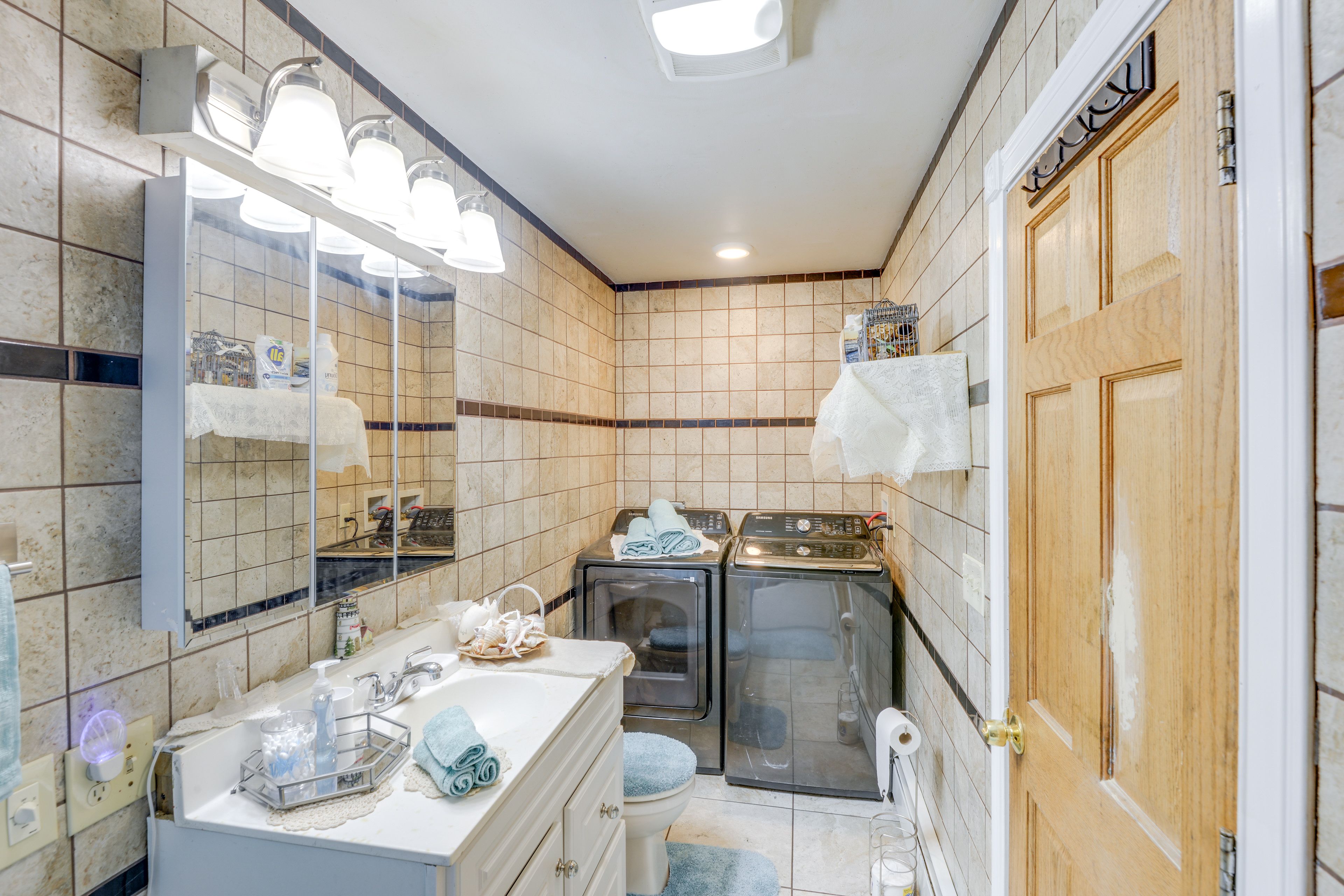 Full Bathroom | Laundry Area | Laundry Detergent | Iron & Board