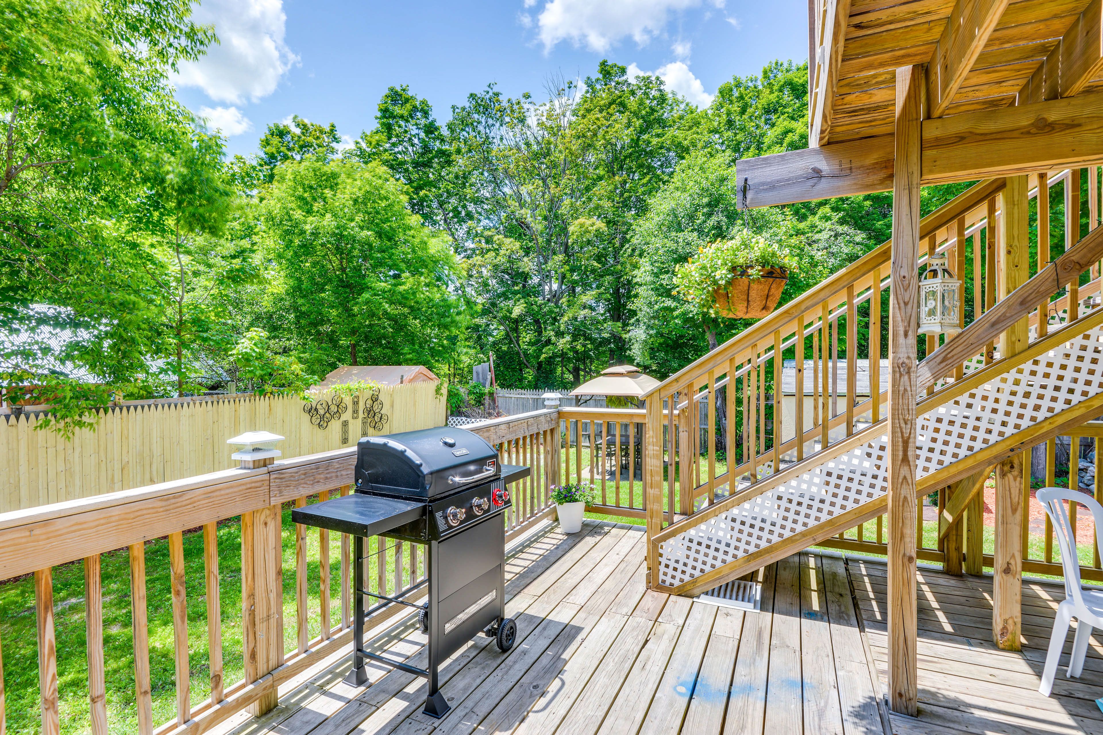 Lower Deck | Gas Grill (Propane Provided) | Hammock