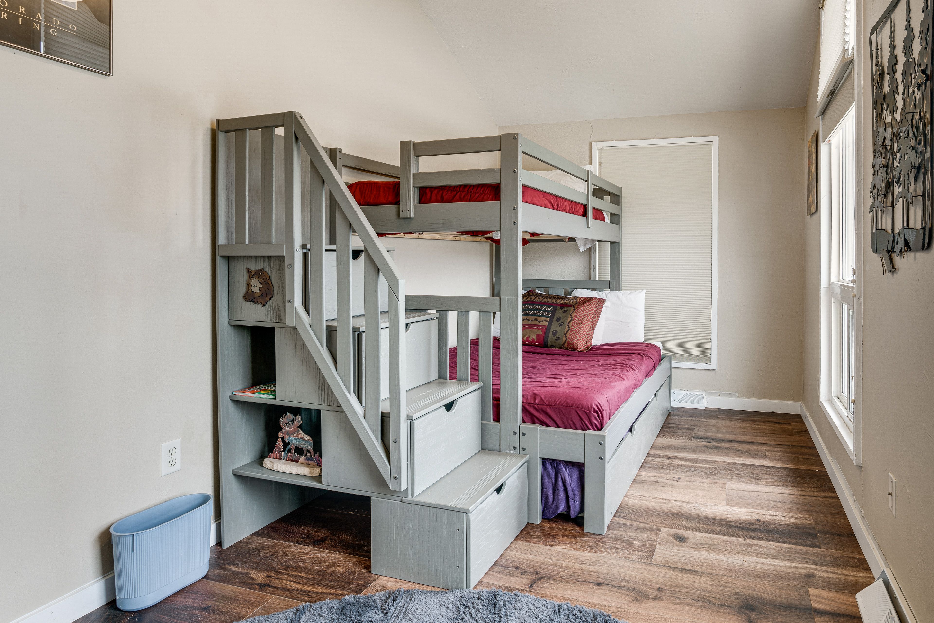 Bedroom 4 | Twin/Full Bunk Bed w/ Twin Trundle | Upper Level
