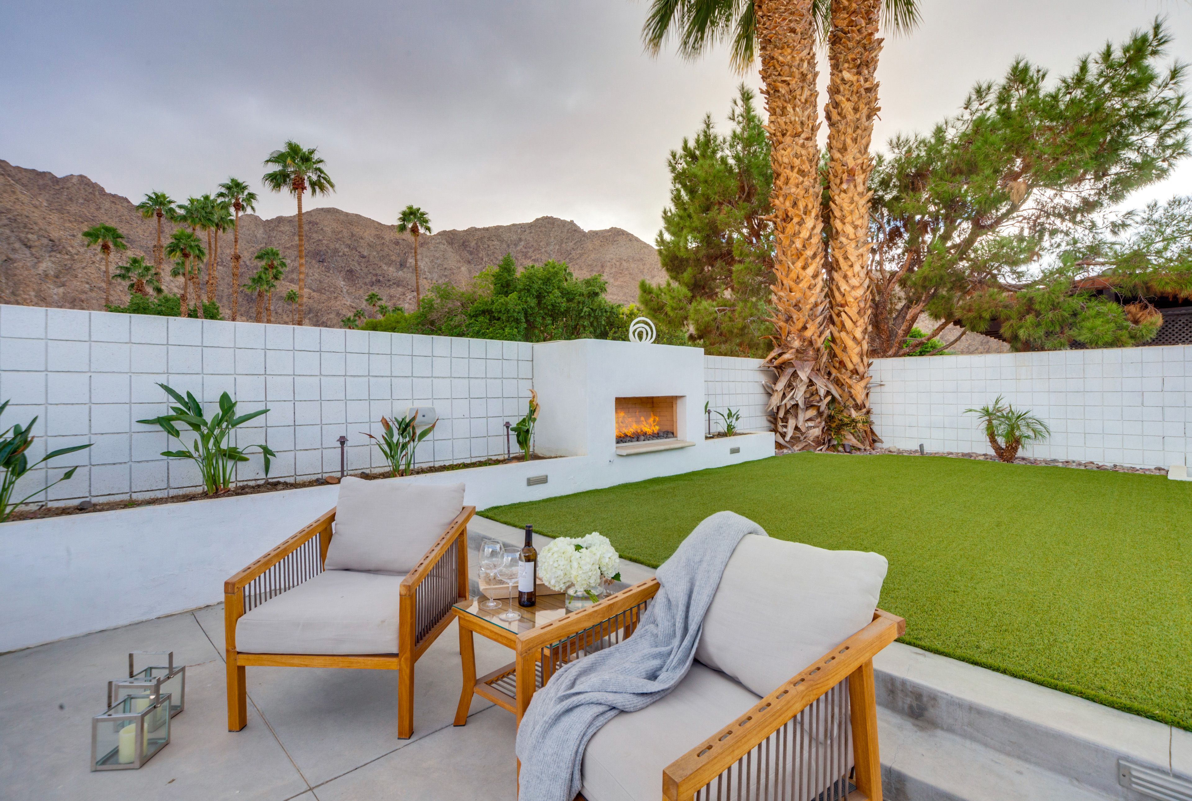 Private Outdoor Entertainment Area | Heated Pool & Spa | Mountain Views