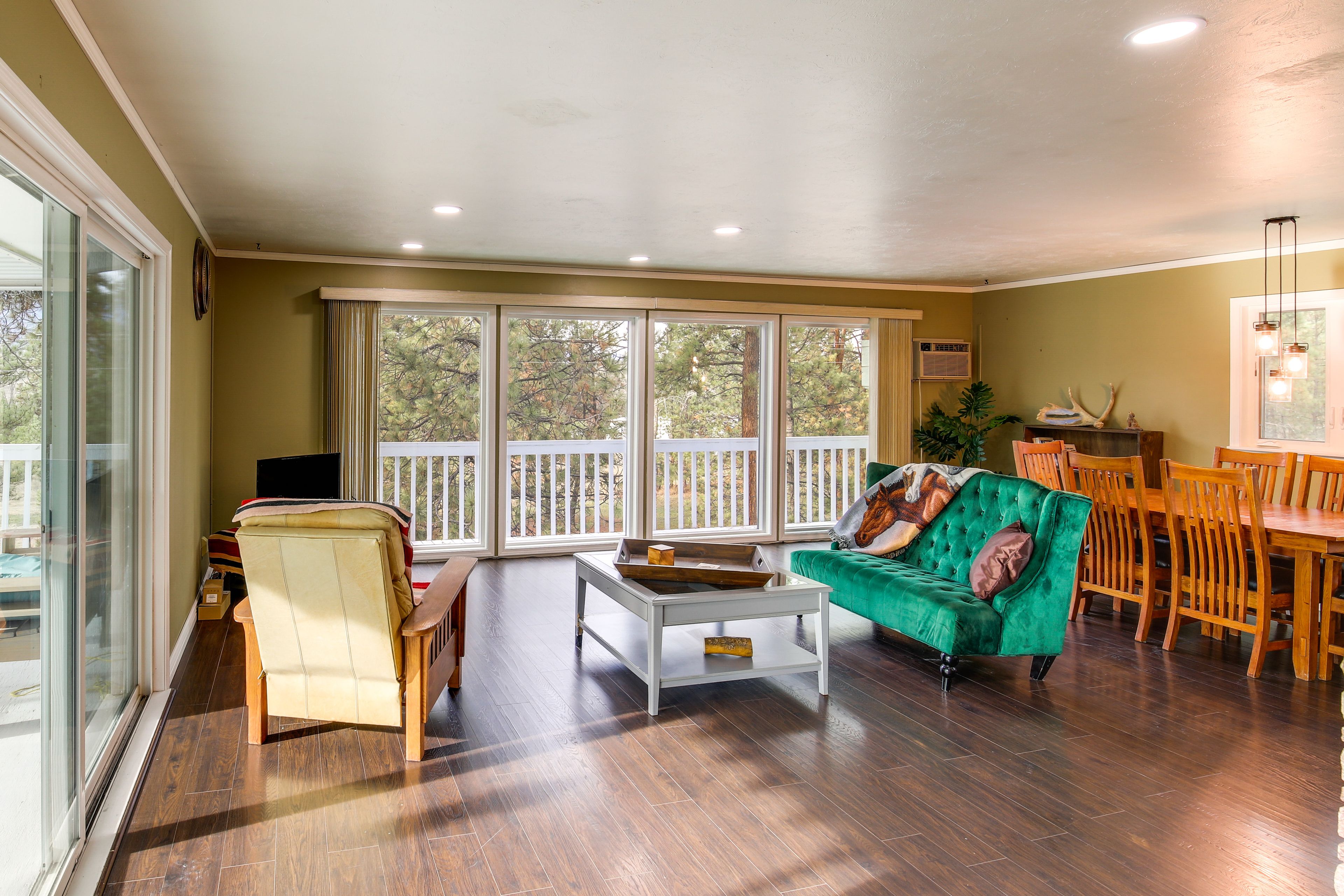 Living Room | Smart TV | Window A/C Units | Fireplace | Books | Board Games