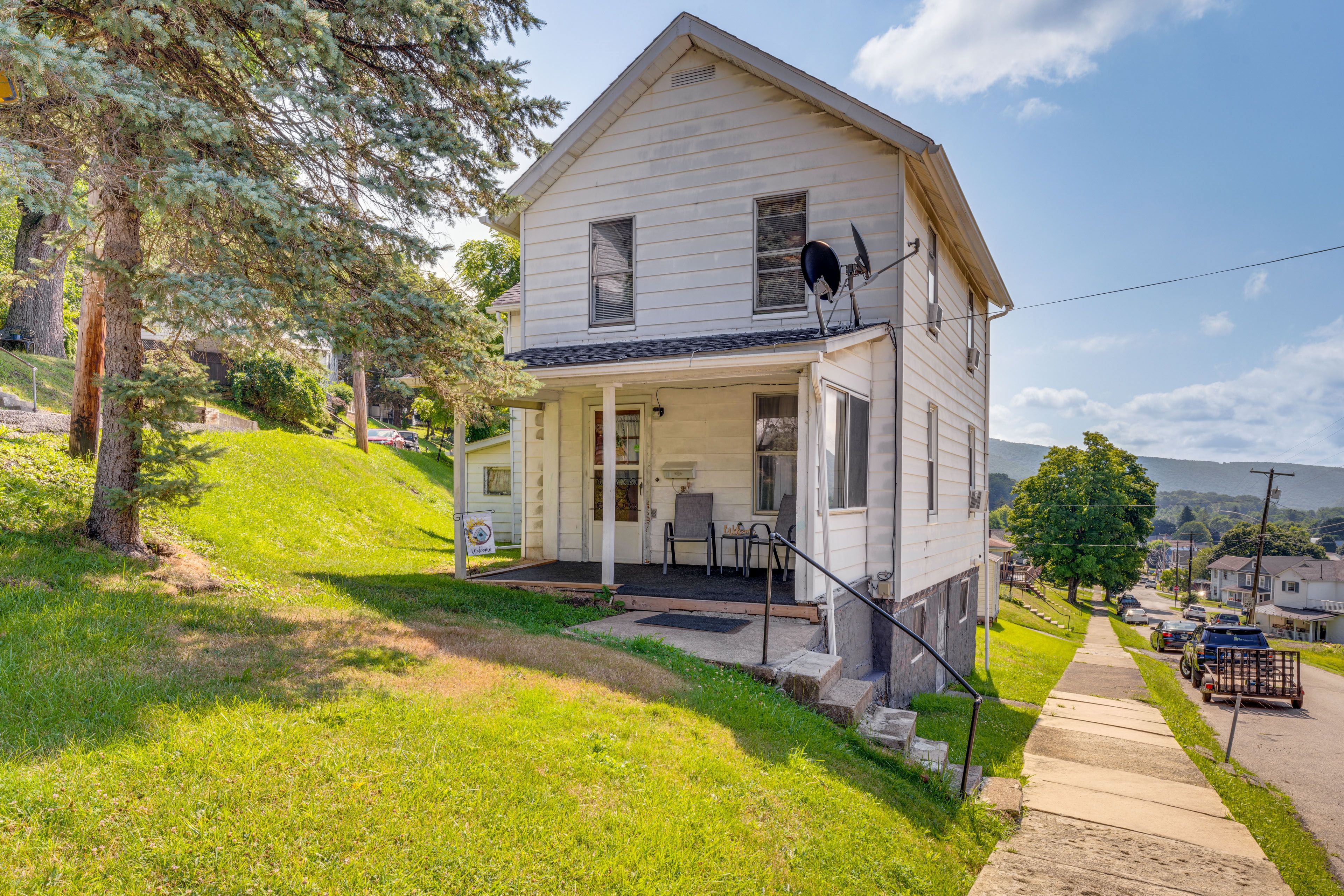 Exterior | Fire Pit | Front Porch w/ Seating | View