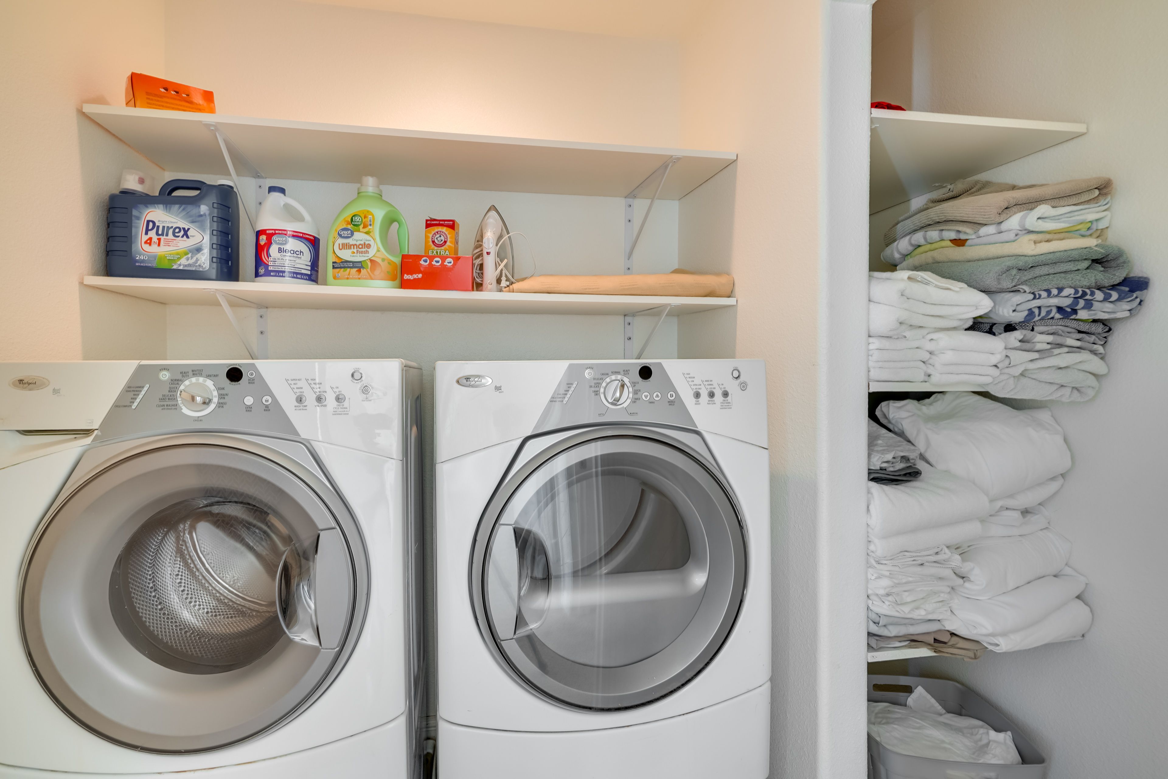 Washer & Dryer | Detergent Provided