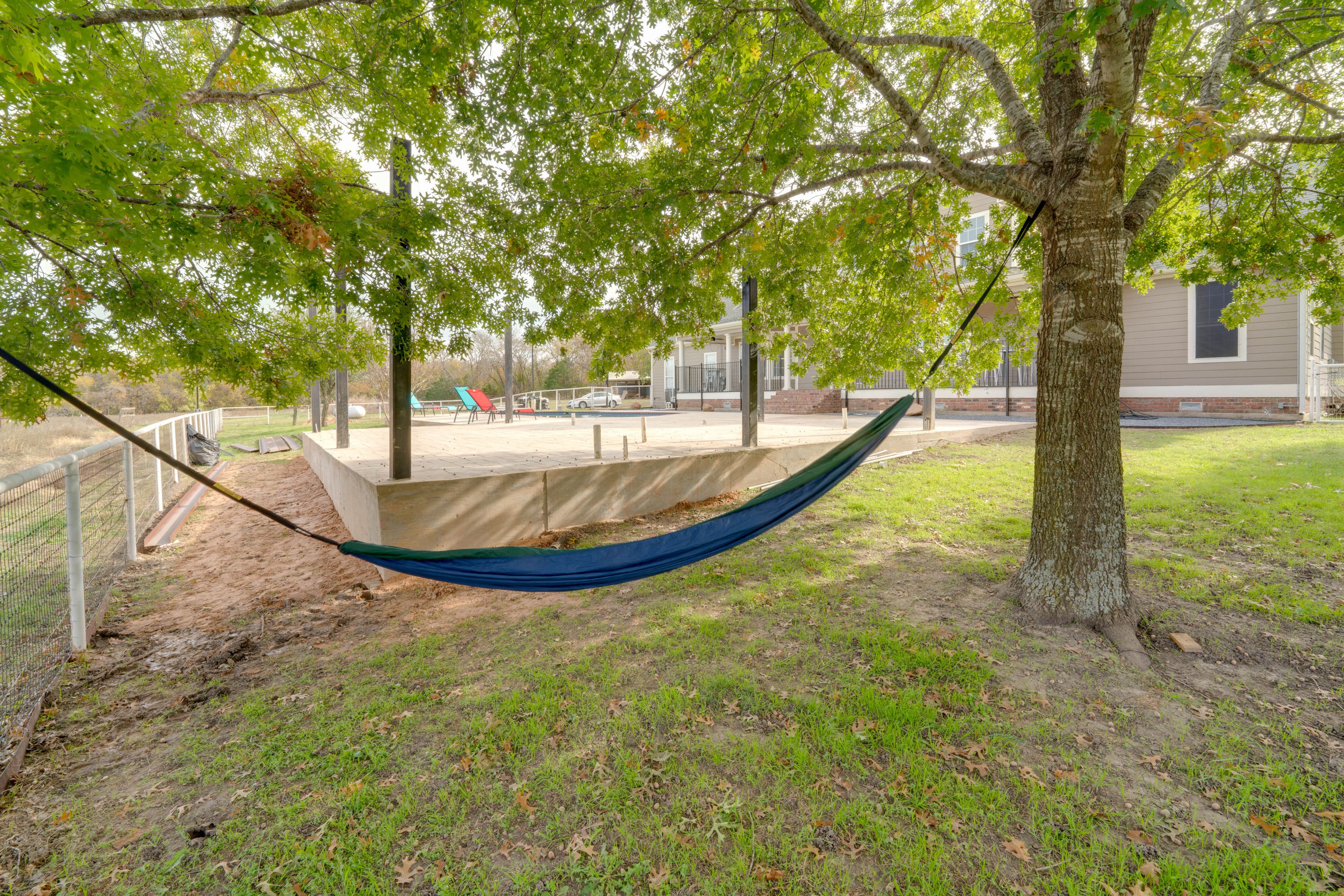 Fenced Backyard | Hammock