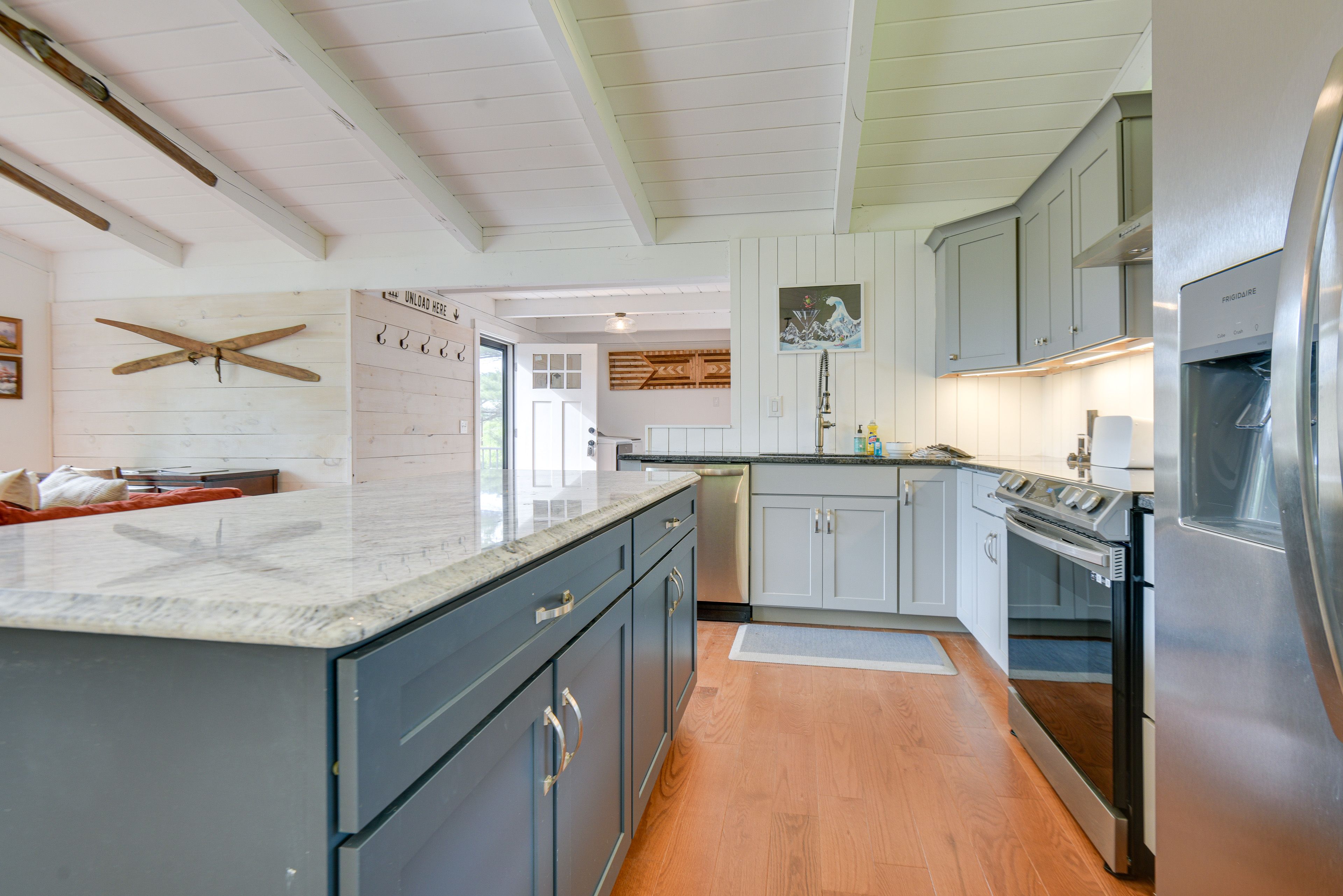 Gilford Vacation Rental | 3BR | 2BA | Stairs Required to Access | 1,362 Sq Ft