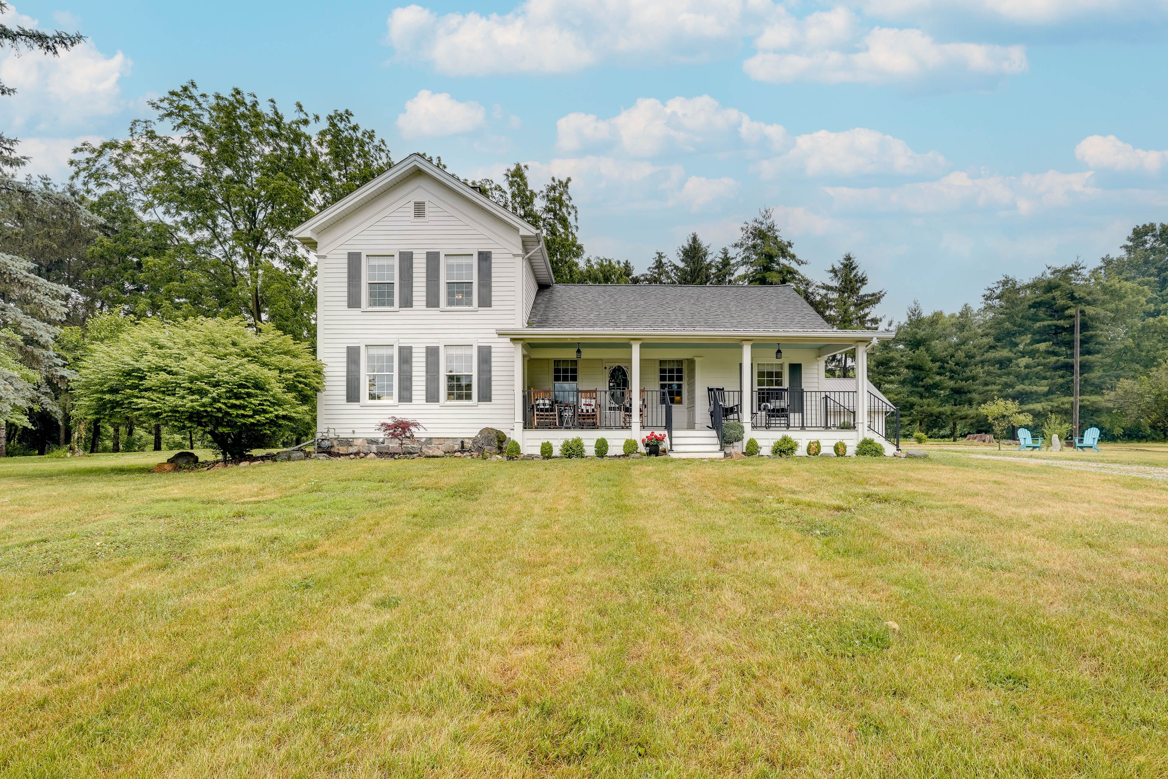 Wolcottville Vacation Rental | 3BR | 3BA | 4 Steps Required for Entry