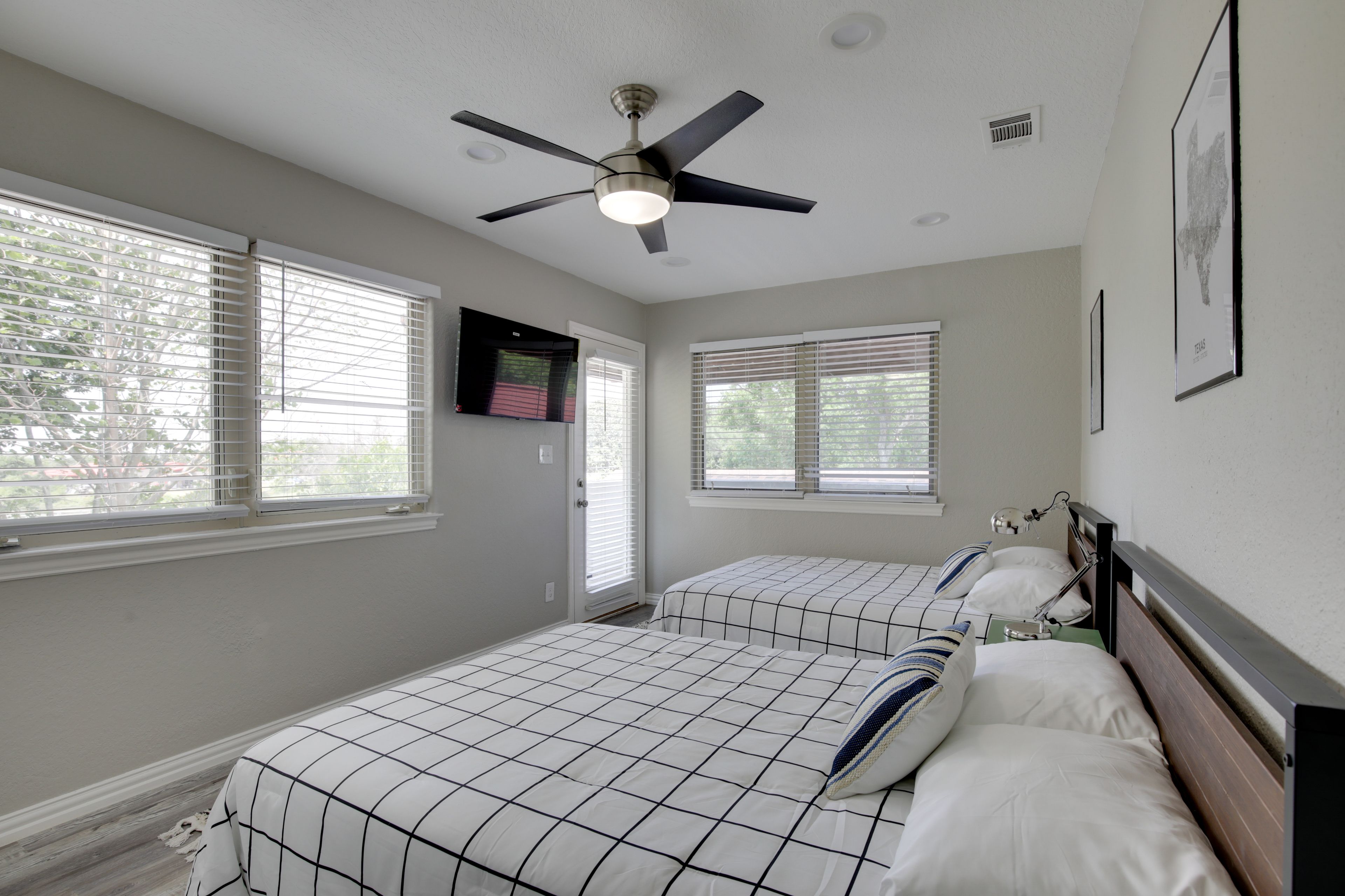 Bedroom 4 | 2nd Floor | 2 Full Beds | Flat-Screen TV | Access to Balcony
