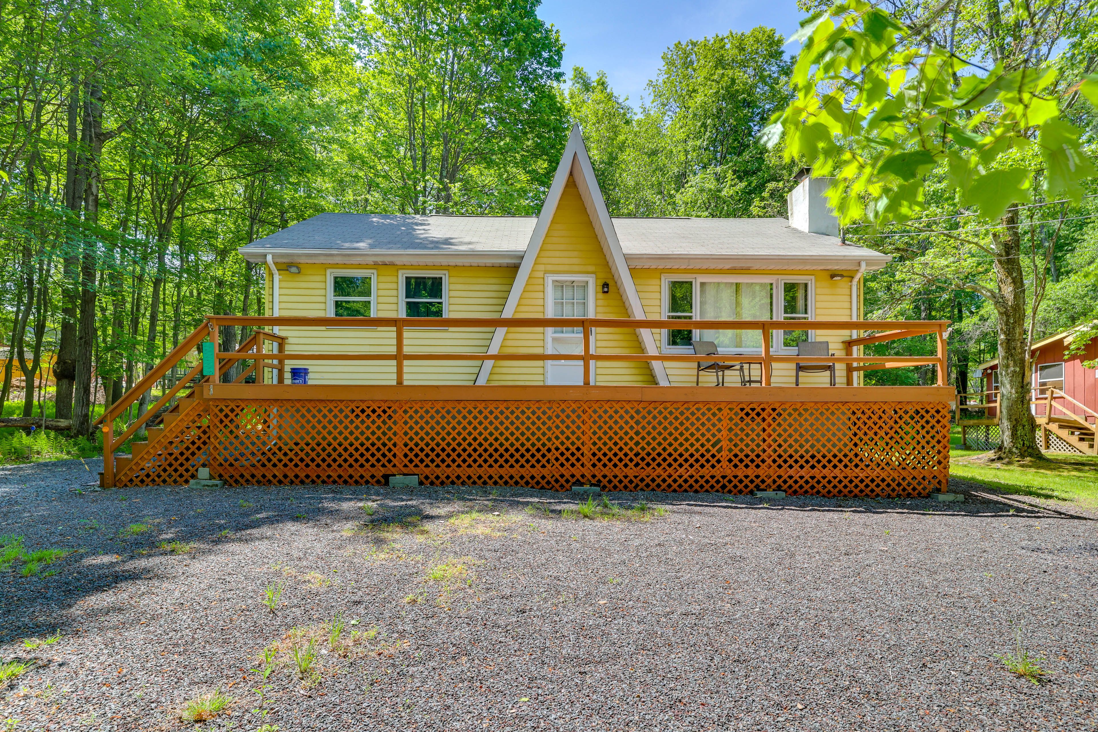 Cabin Exterior | Community Perks | Gas Grill | Canoe Provided