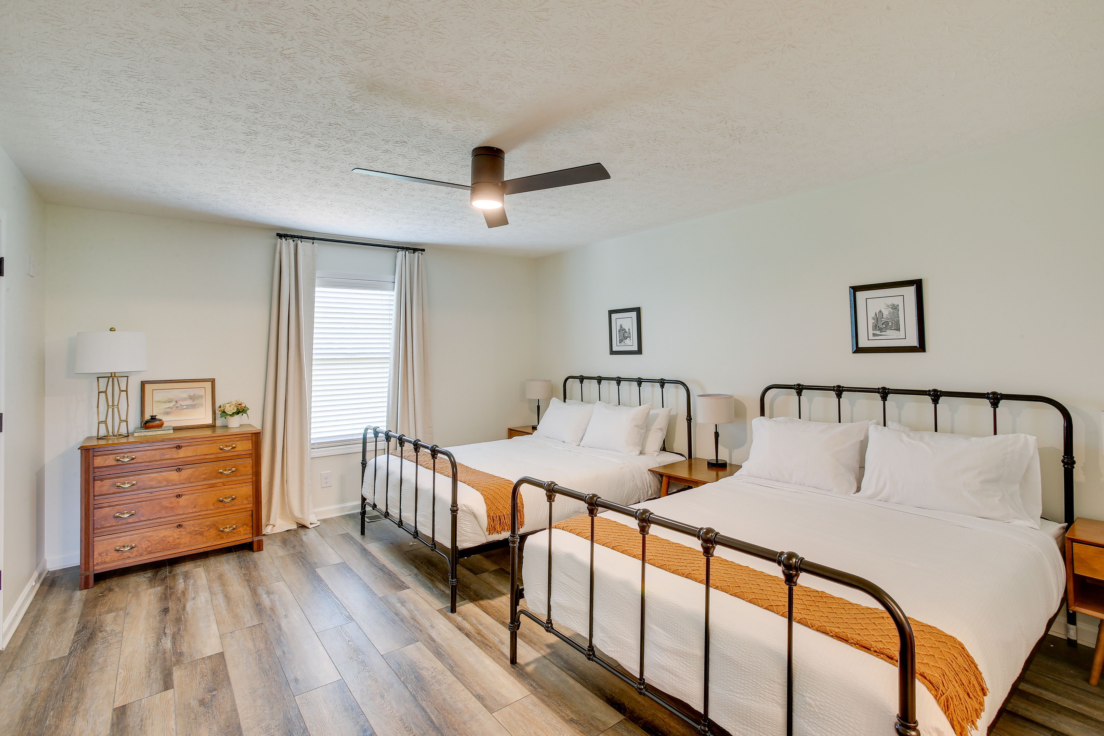 Bedroom 2 | 2 Queen Beds | En-Suite Bathroom | 1st Floor