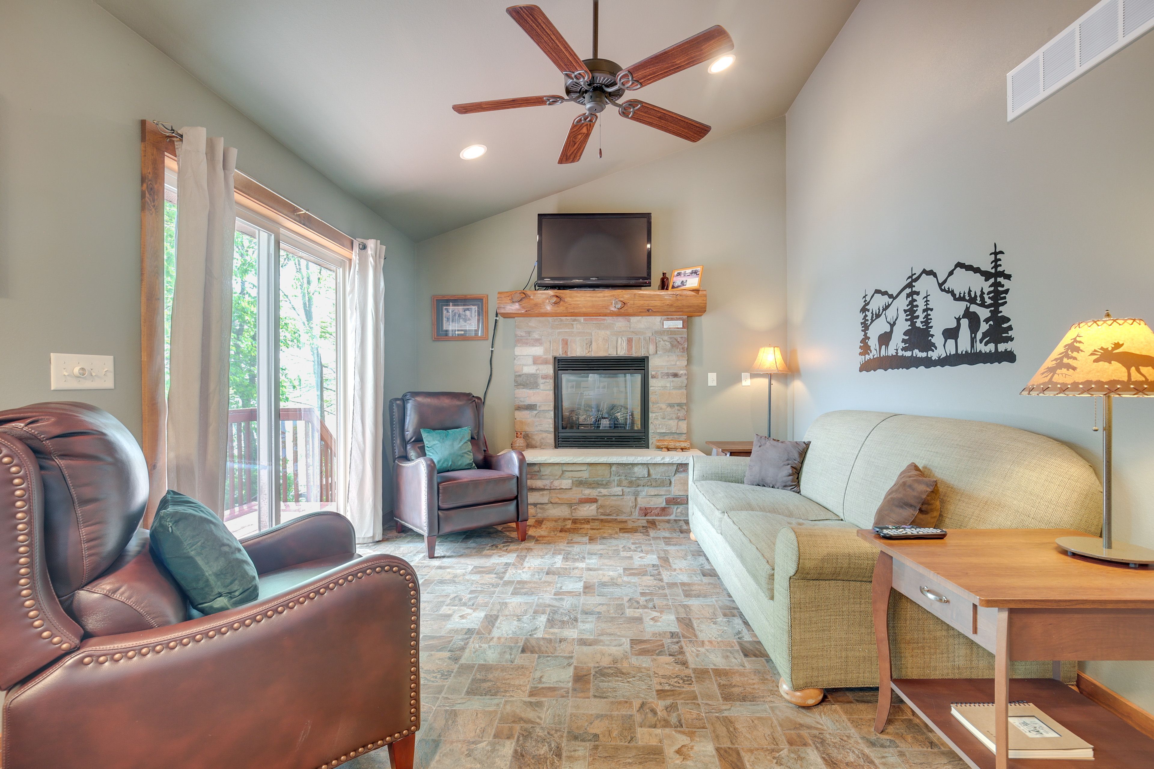 Living Room | Full Sleeper Sofa | 1st Floor | Flat-Screen TV | DVD Player