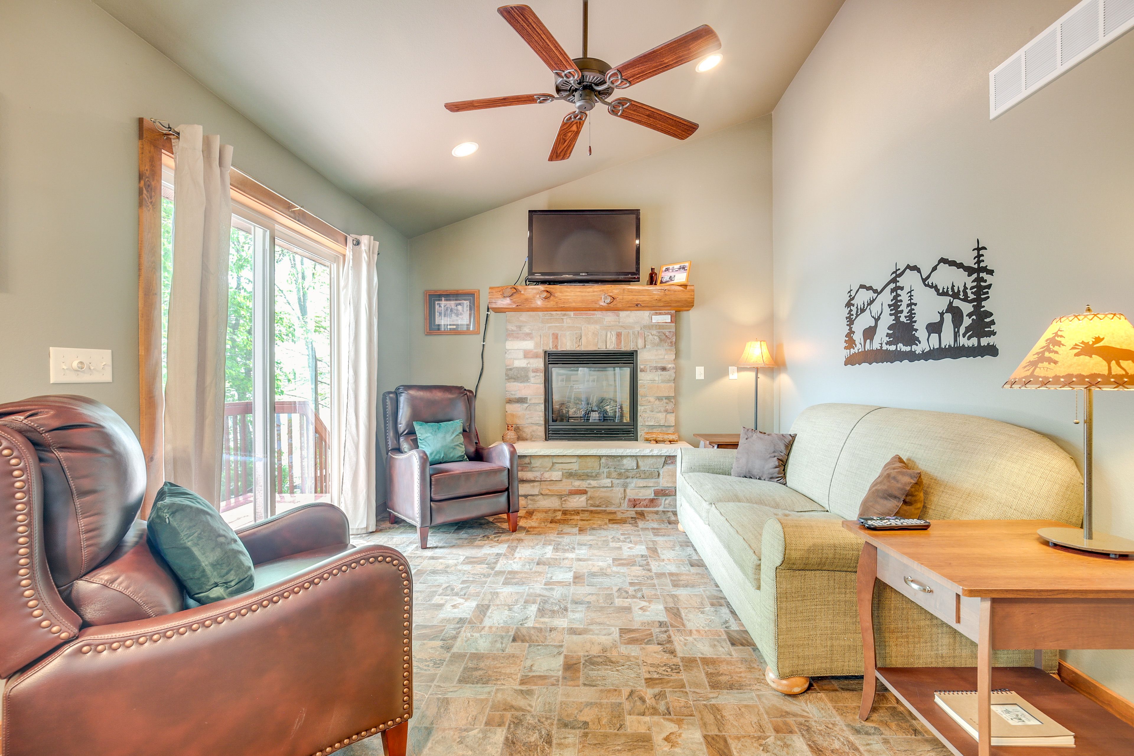 Living Room | Full Sleeper Sofa | 1st Floor | Flat-Screen TV | DVD Player
