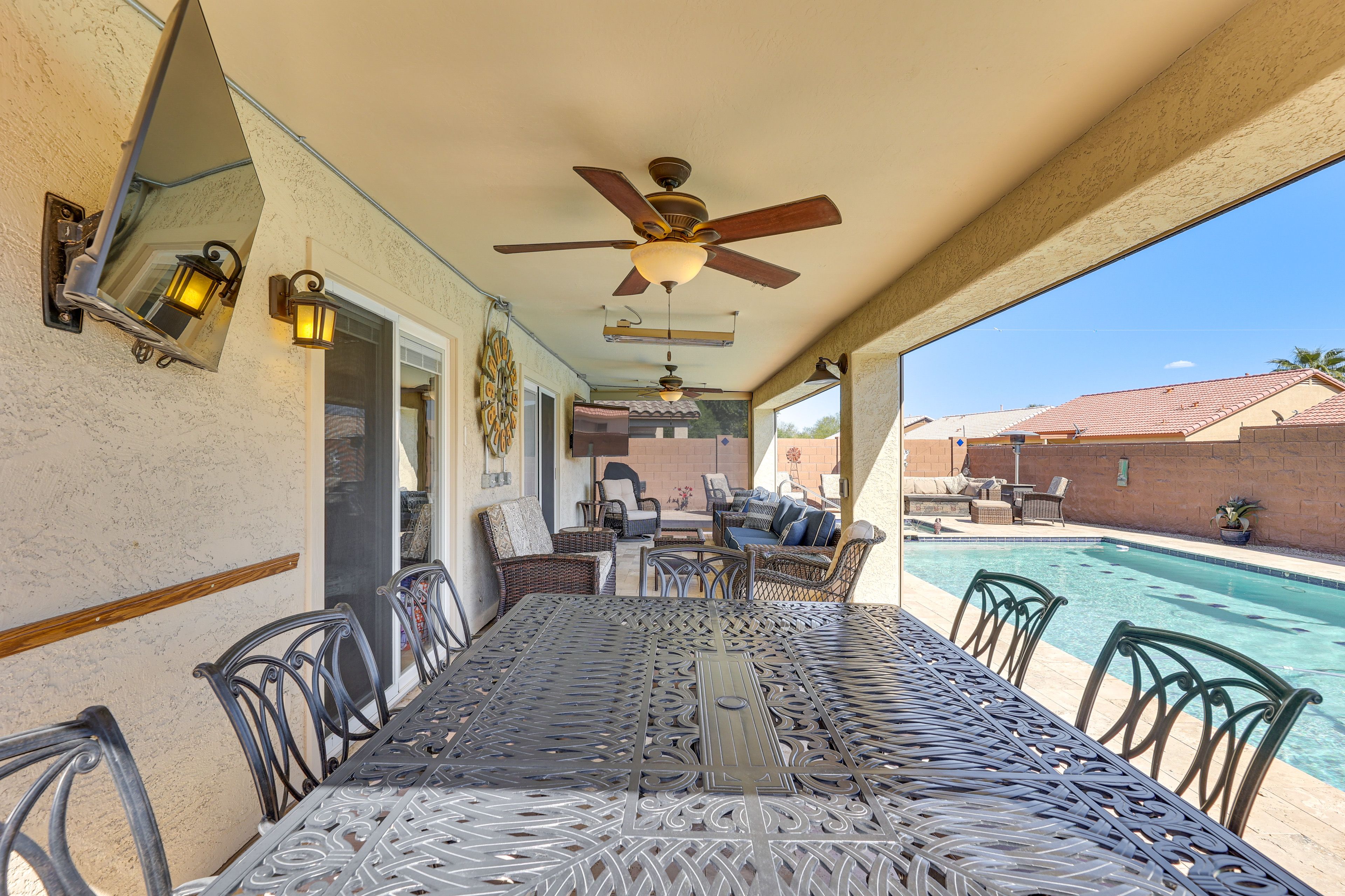 Outdoor Dining Table | Smart TVs | Gas Fire Pit