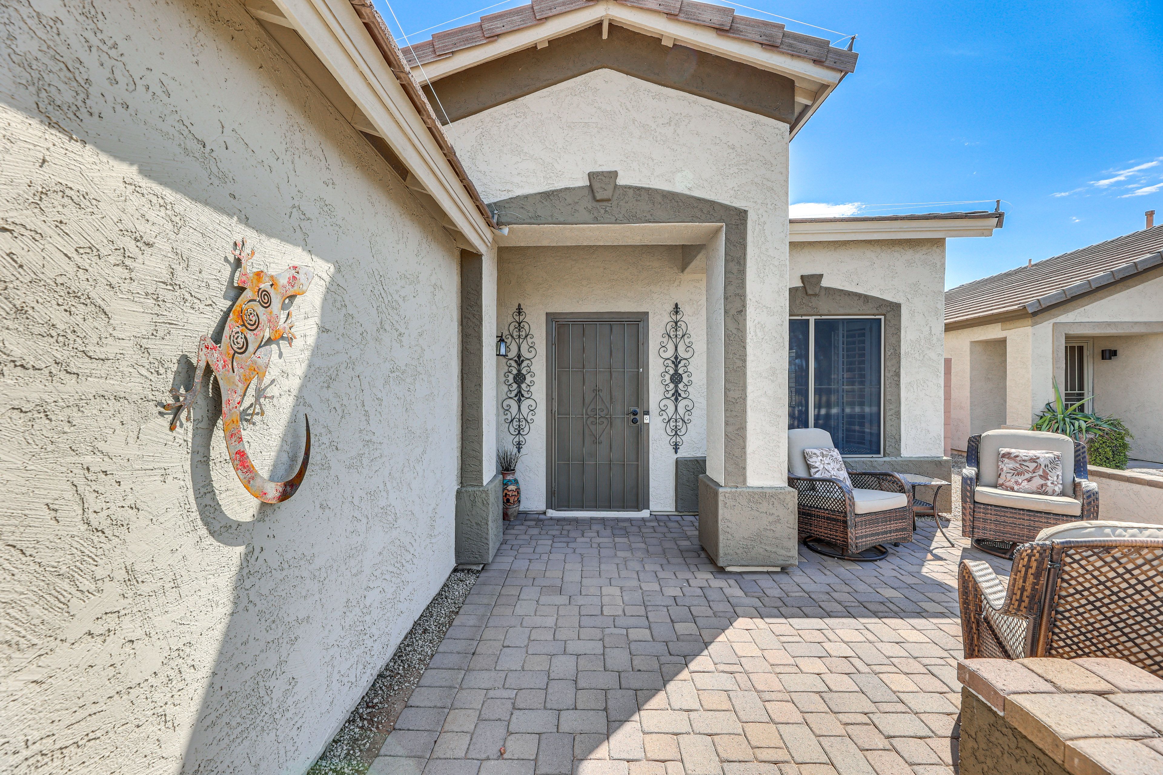 Furnished Patio | Front Entrance