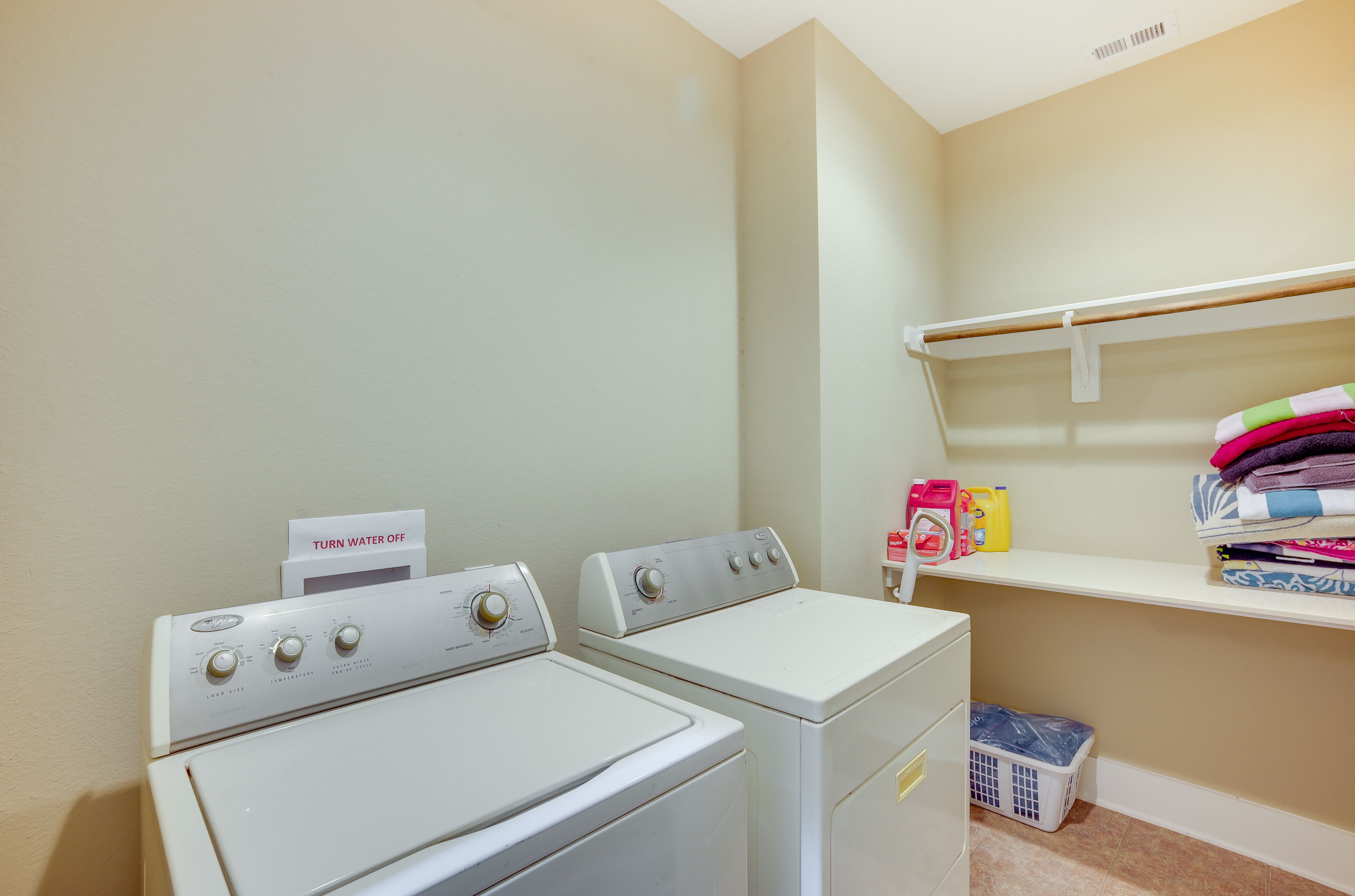Laundry Room | 1st Floor | Washer + Dryer | Laundry Detergent