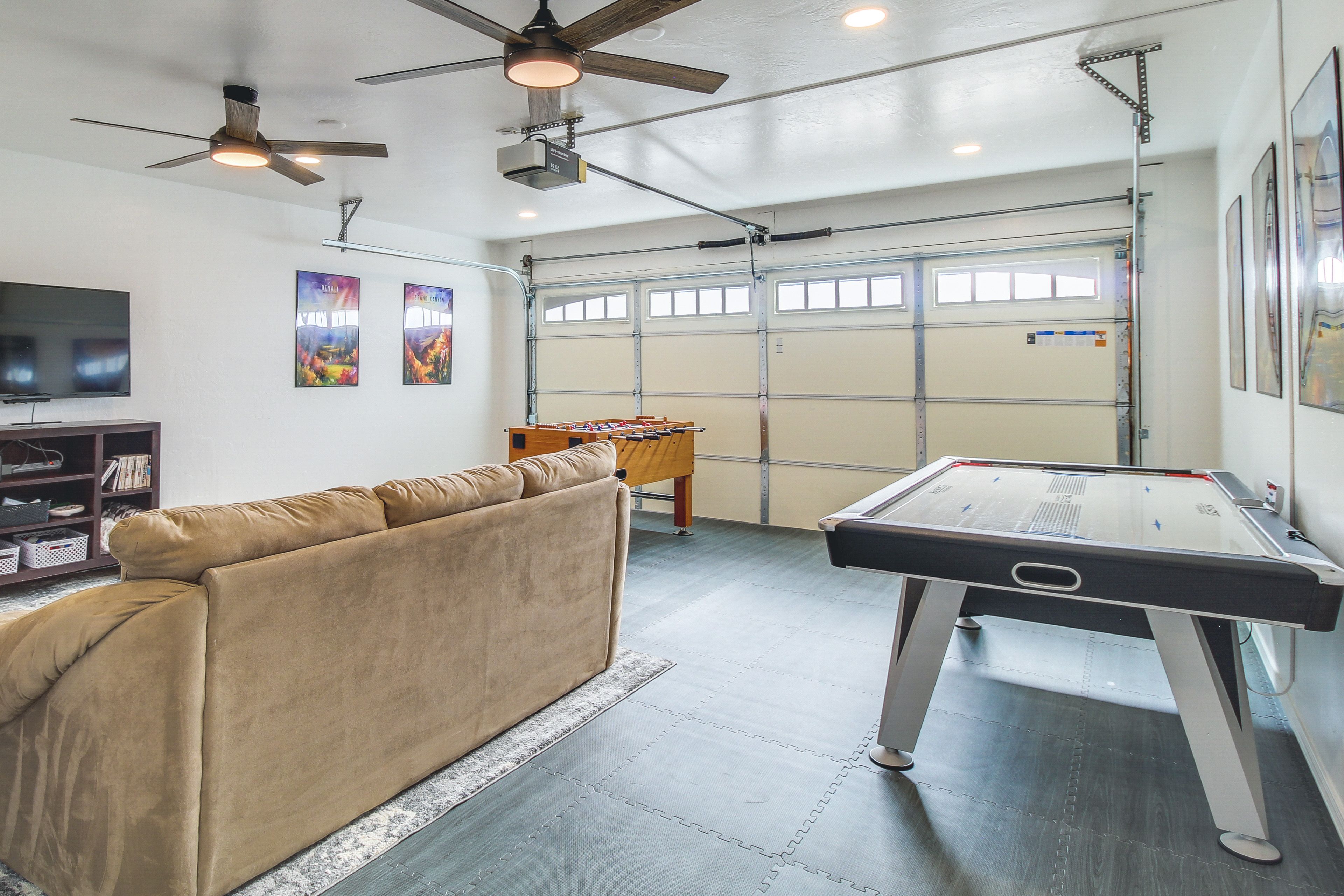 Garage Game Room | Air Hockey | Foosball