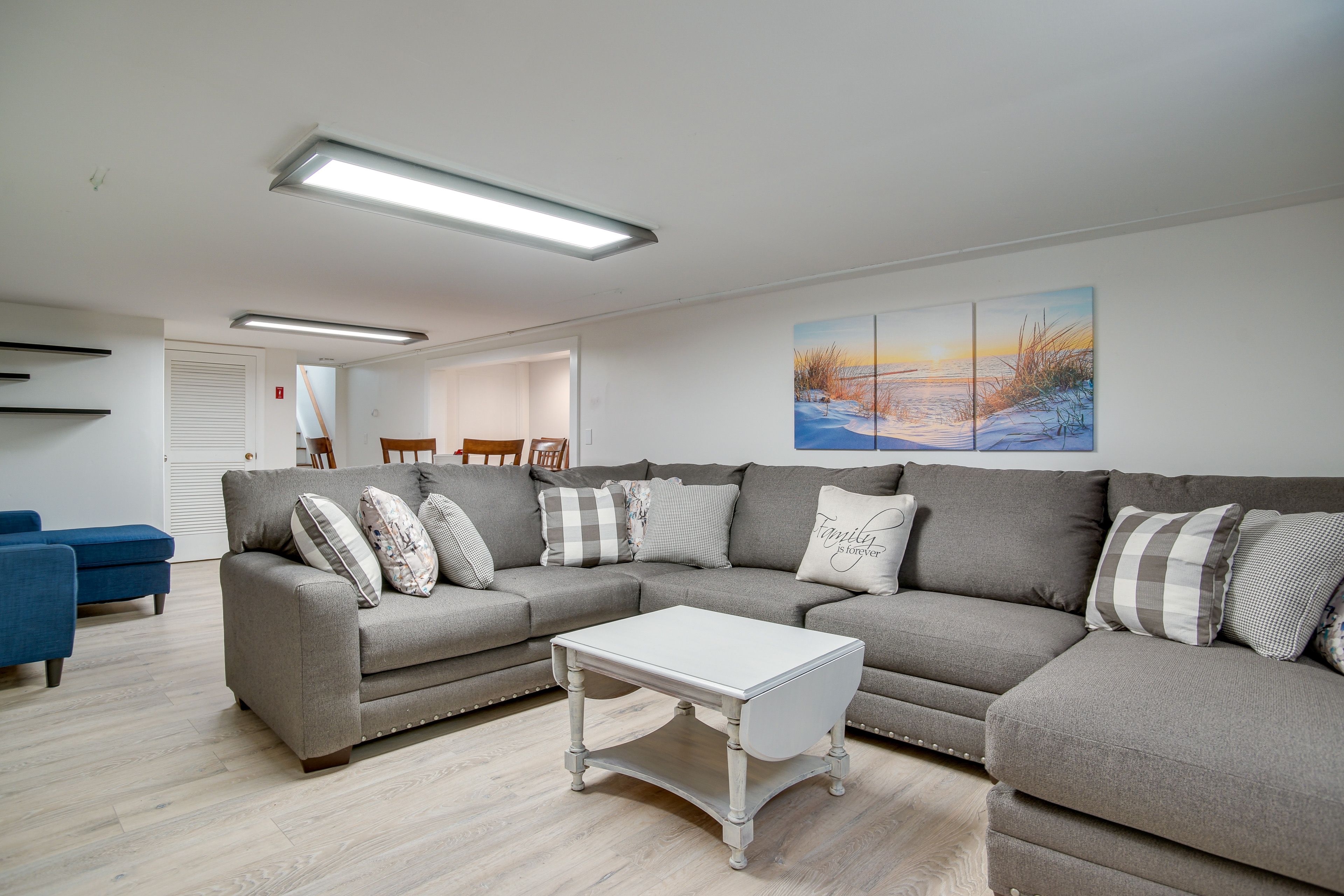 Family Room | Lower Level | Queen Sleeper Sofa | Full Sleeper Sofa | Smart TV