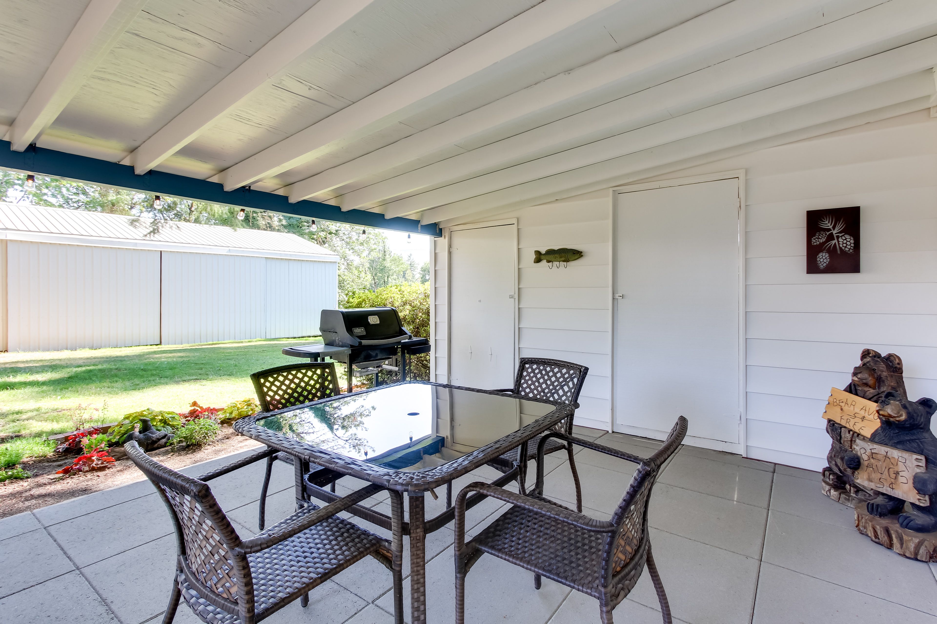 Private Backyard Area | Covered Patio | Gas Grill