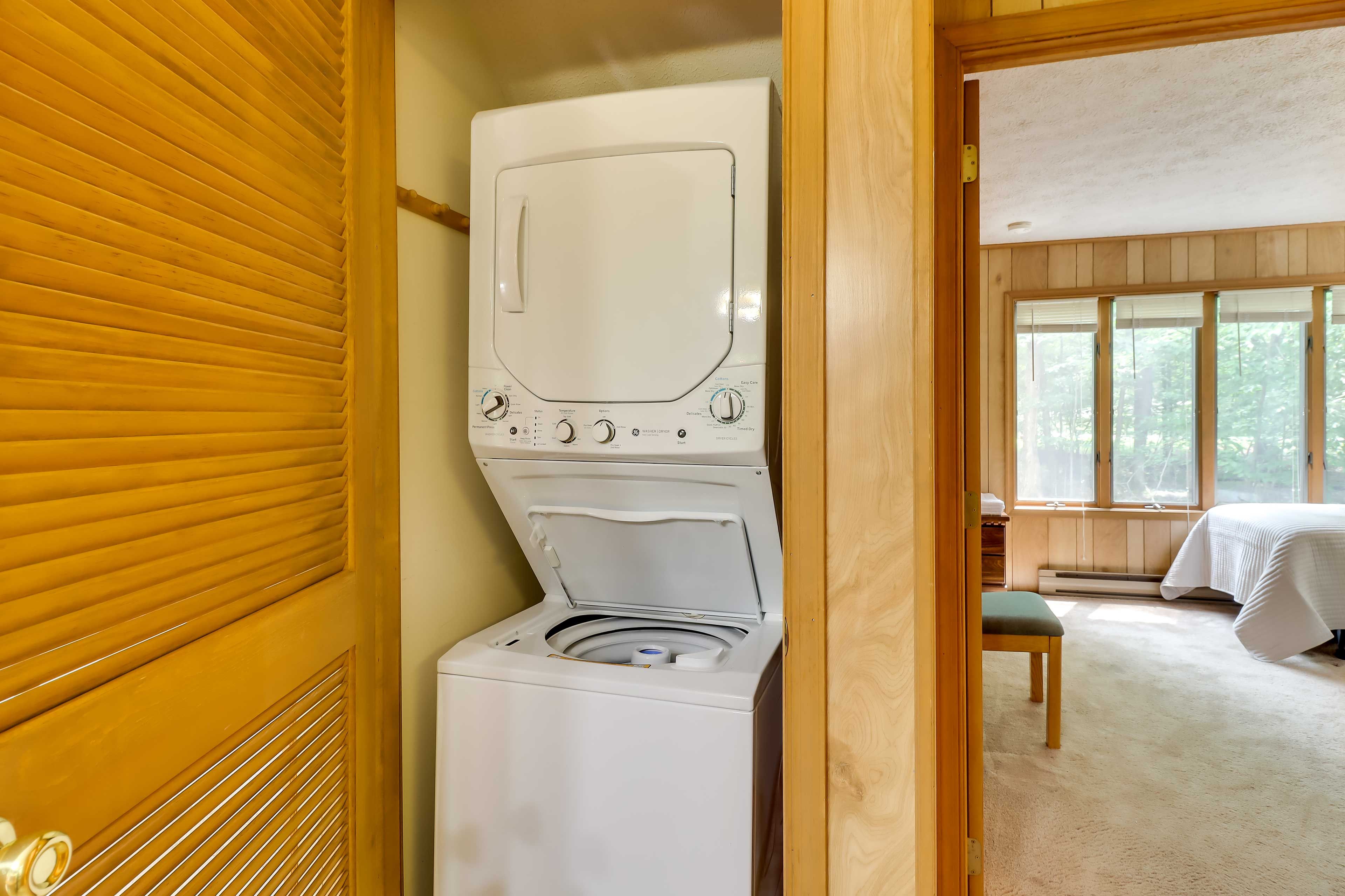 Laundry Closet | 1st Floor | Stackable Washer + Dryer