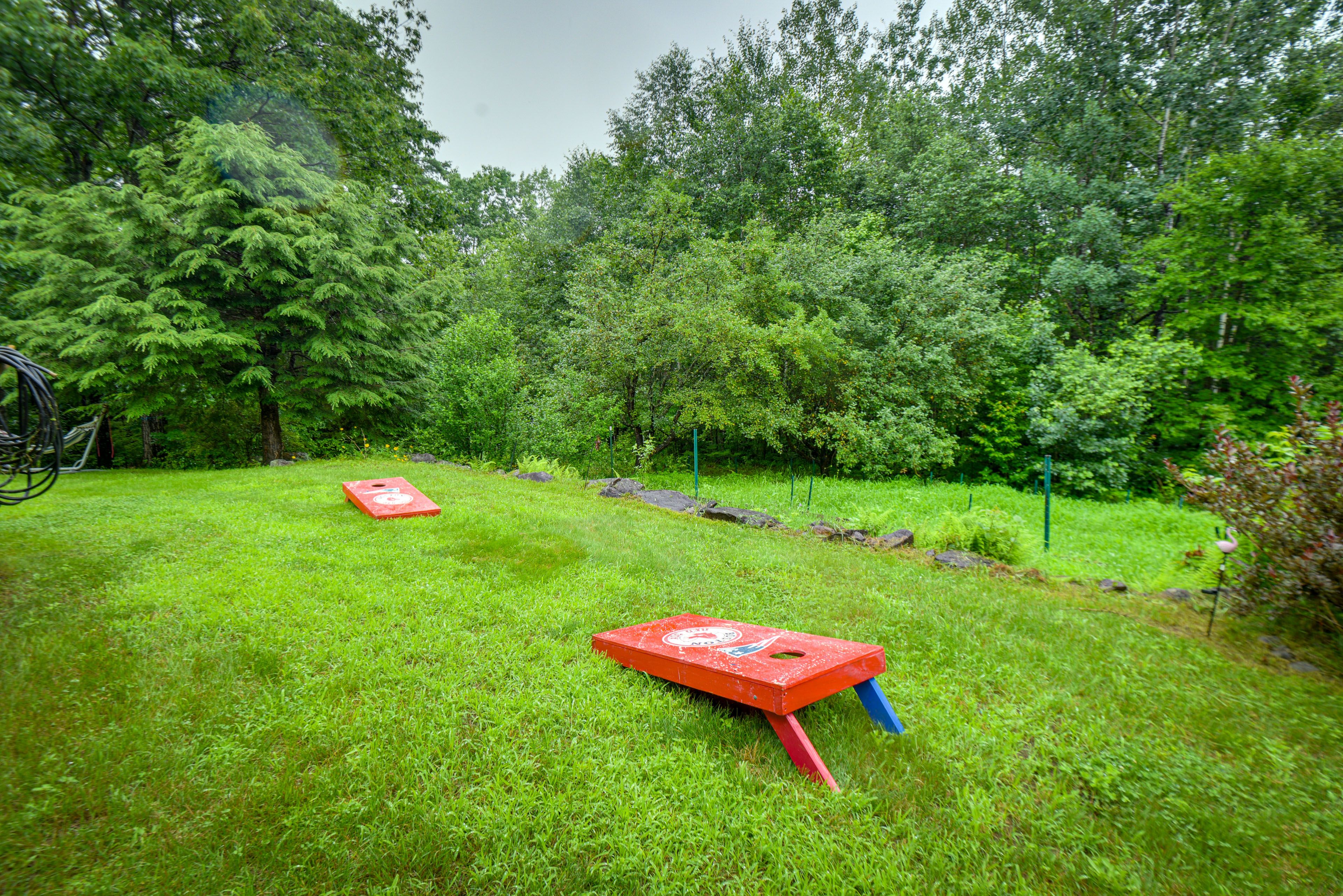 Outdoor Space | Cornhole | Hammock