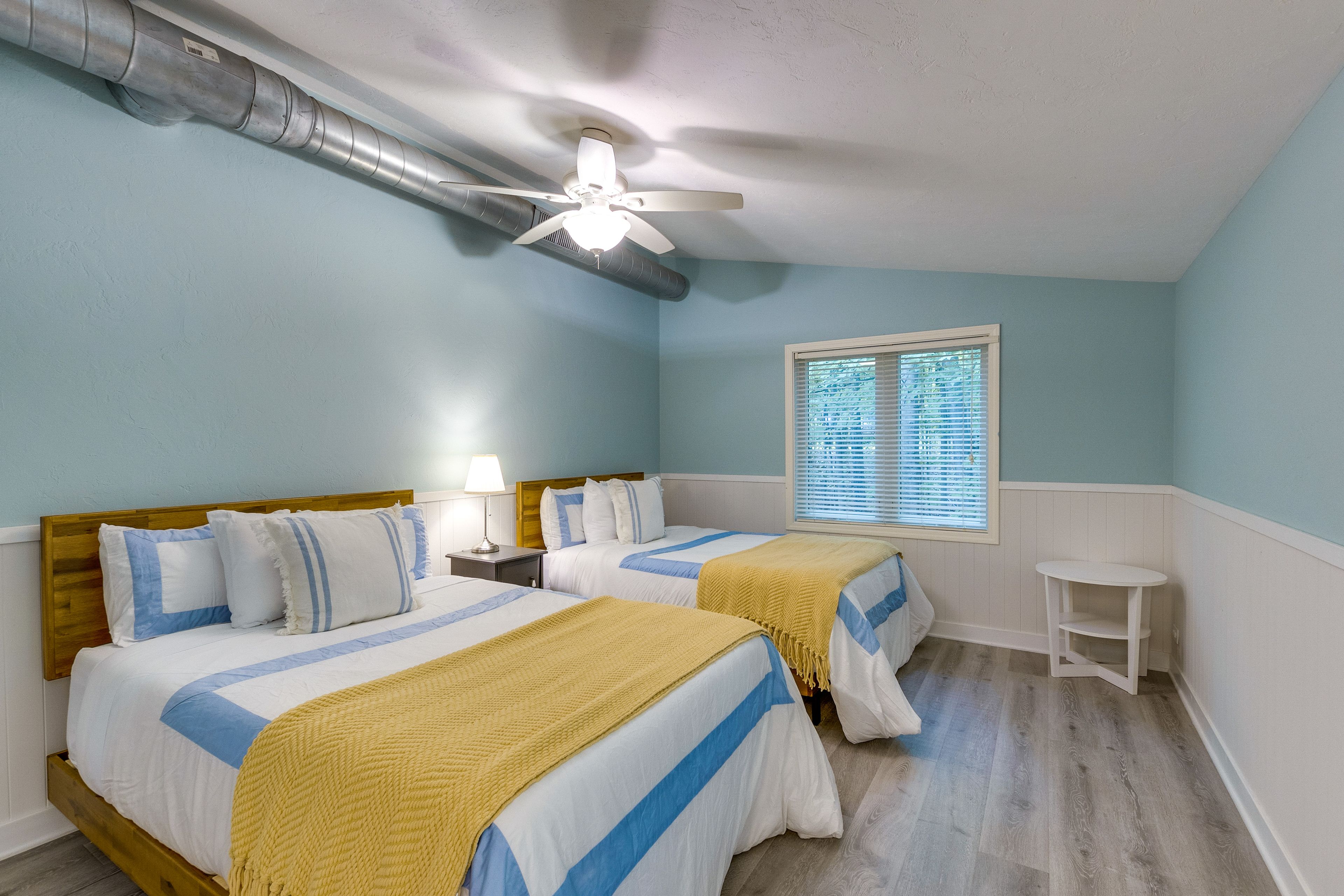 Bedroom 3 | 2 Full Beds | Ceiling Fans
