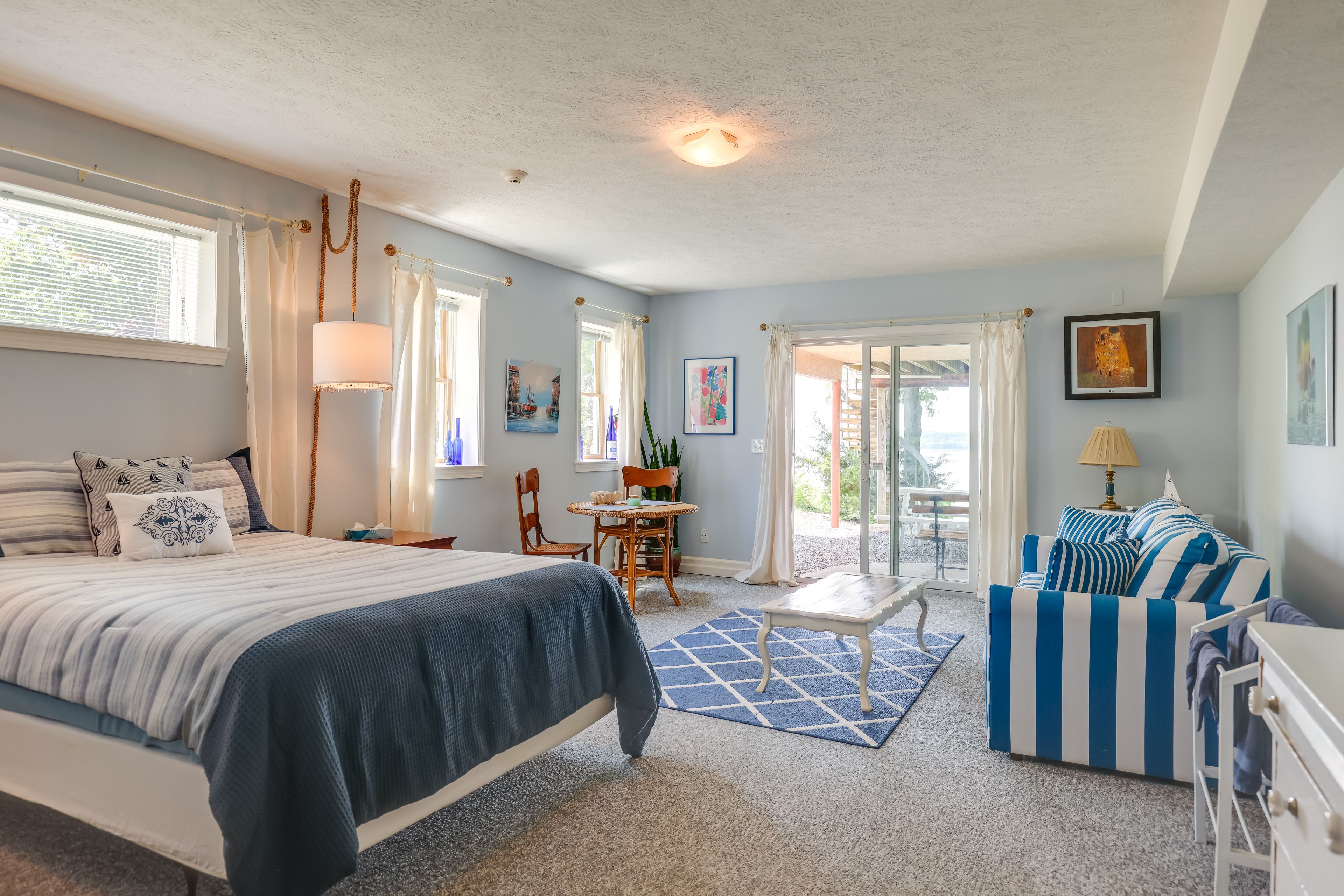 Bedroom 4 | 1st Floor | Queen Bed | Sleeper Sofa | Backyard Access