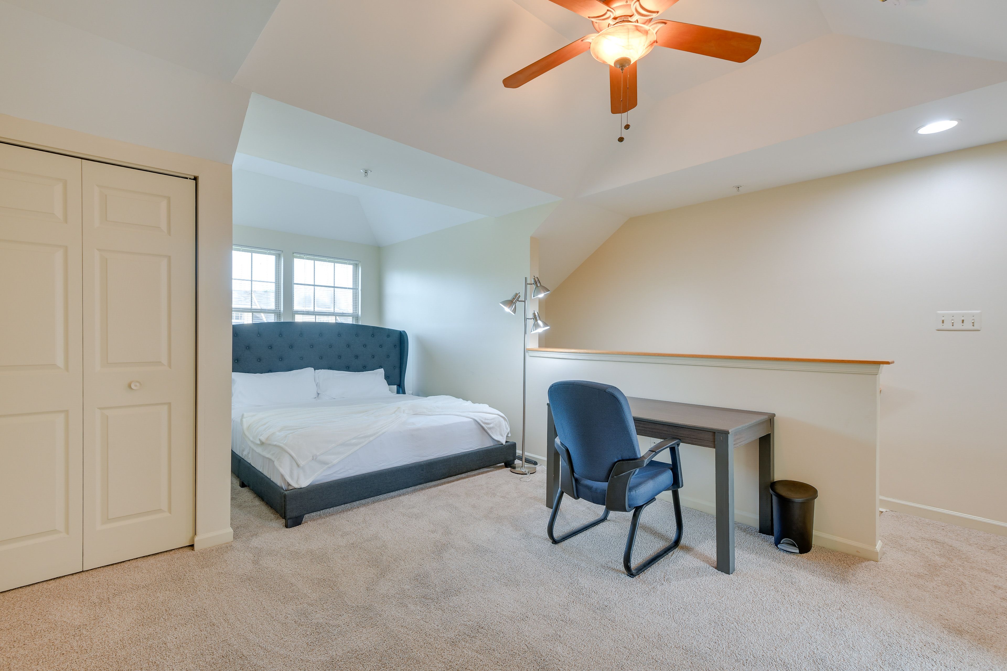 Bedroom 1 | King Bed | Linens & Towels | Desk | En-Suite Bathroom