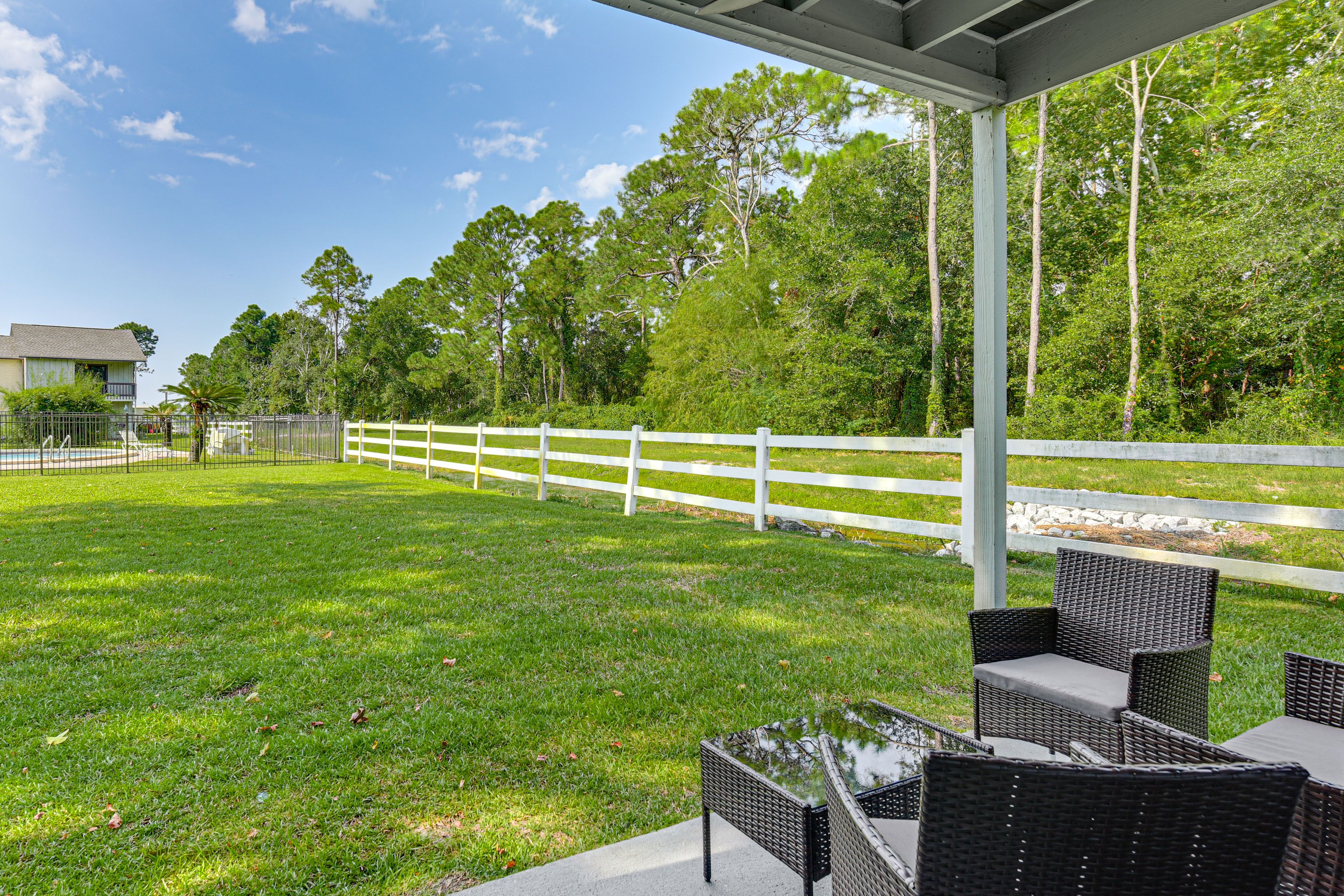Private Patio | Pool Views